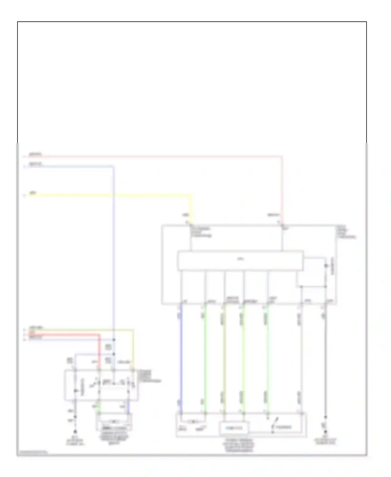 Maxima Nissan A33 (1999-2006): Электросхема стеклоподъемников с системой защиты от защемления со стороны водителя и пассажира (2 из 2) 