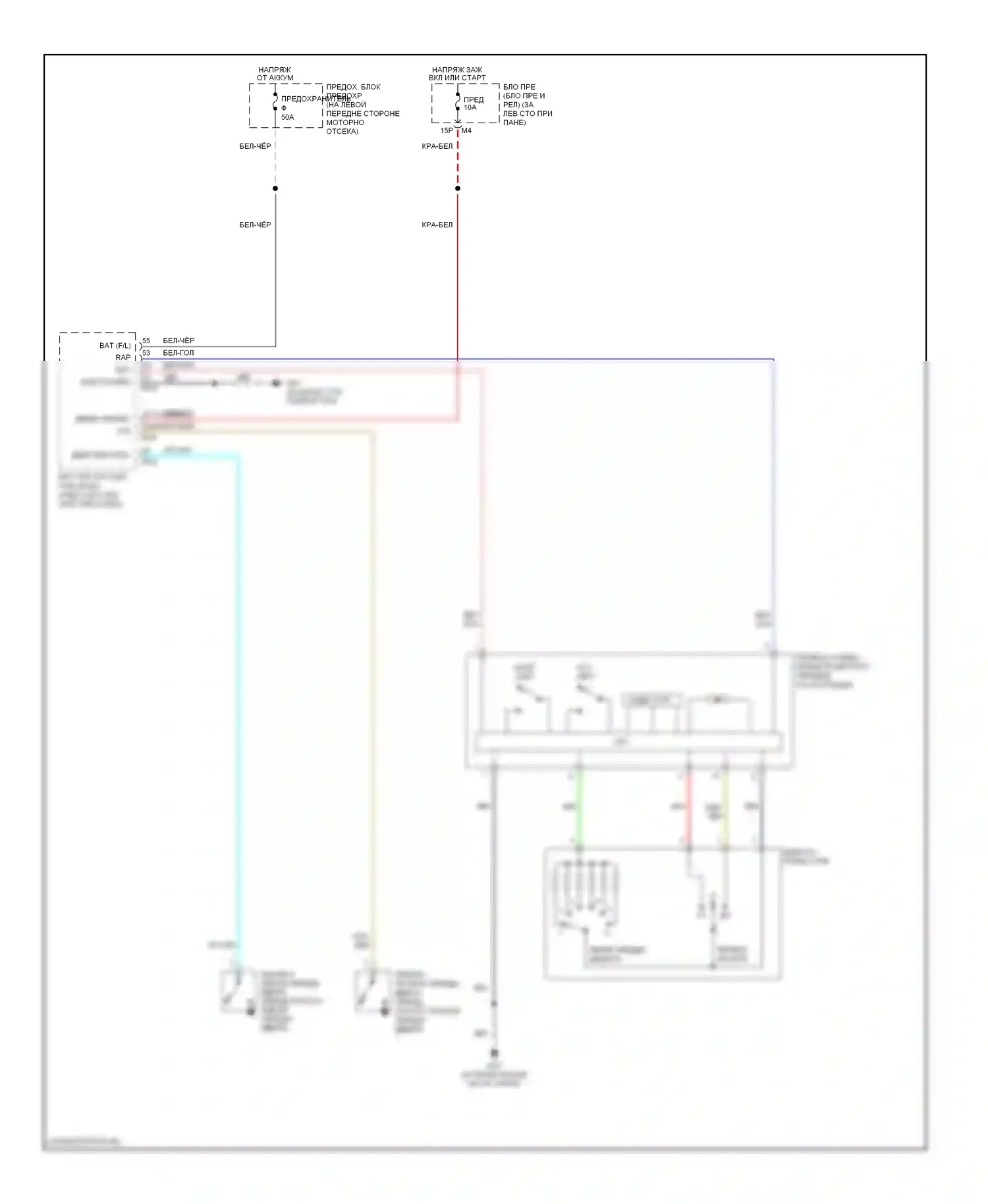 Maxima Nissan A34 (2003-2008): Электросхема складной крыши/люка 