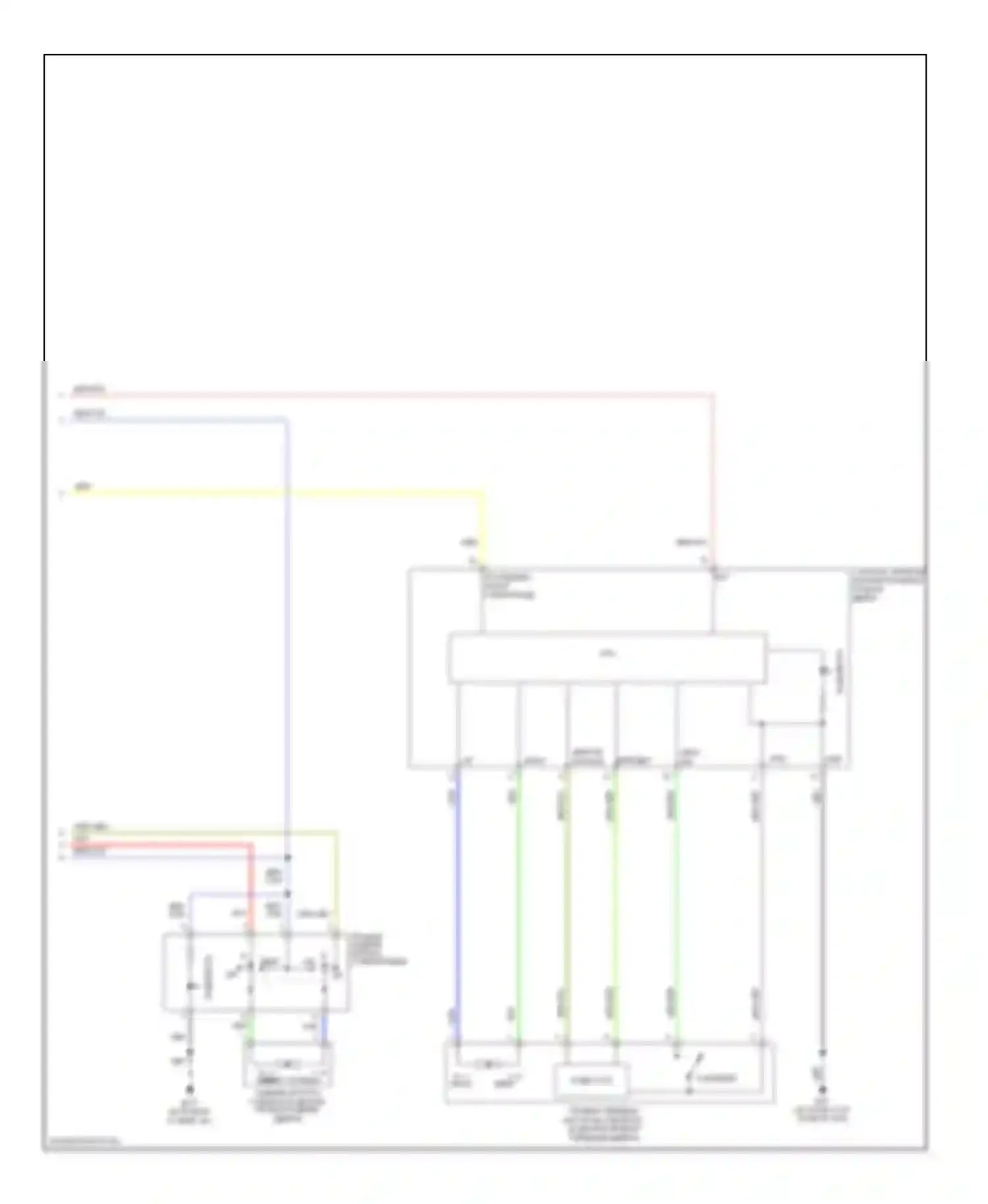 Maxima Nissan A34 (2003-2008): Электросхема стеклоподъемников с системой защиты от защемления со стороны водителя и пассажира (2 из 2) 