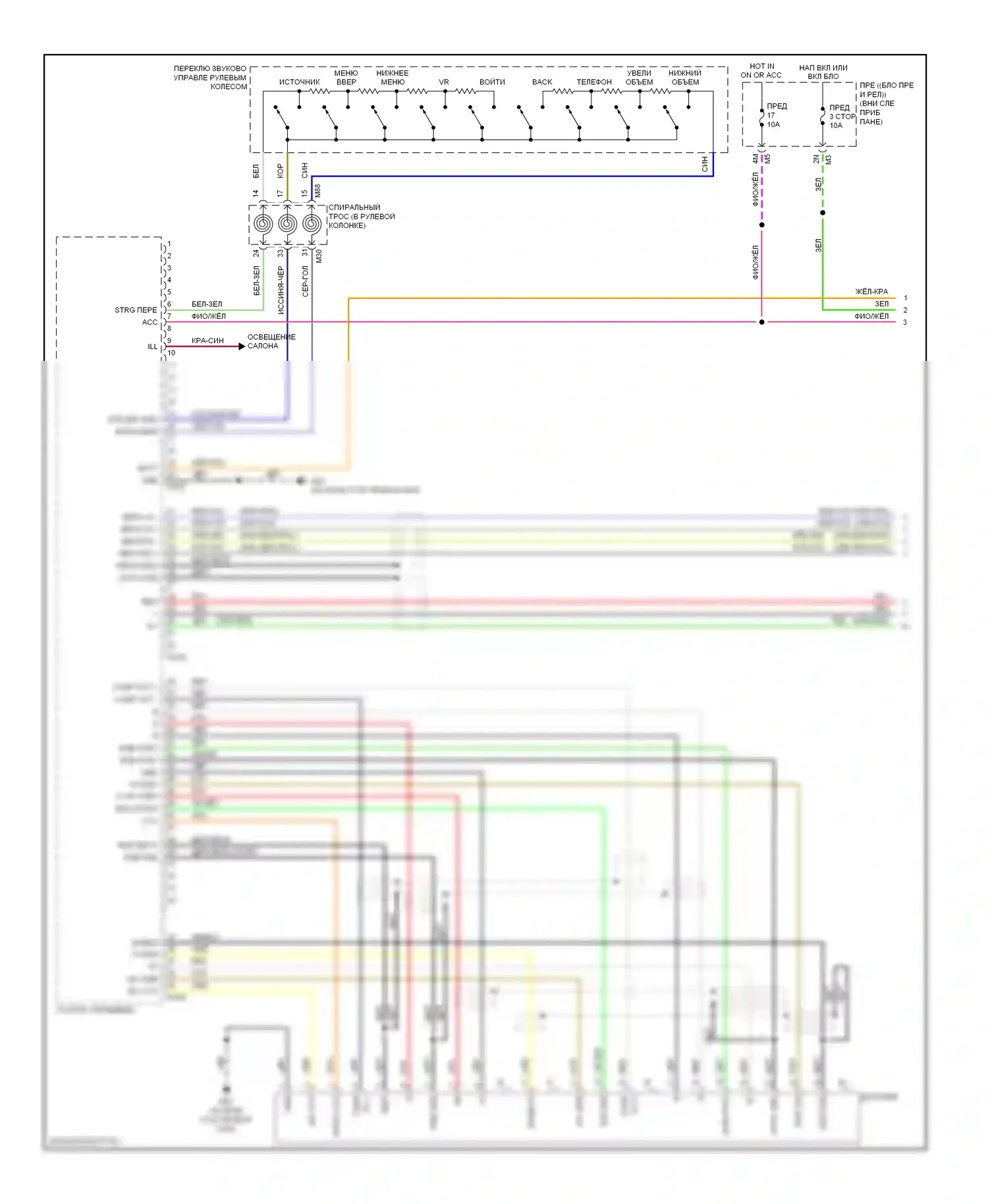 Maxima Nissan A35 (2008-2014): Электросхема магнитолы, bose с цветным дисплеем и, без навигации (1 из 3) 