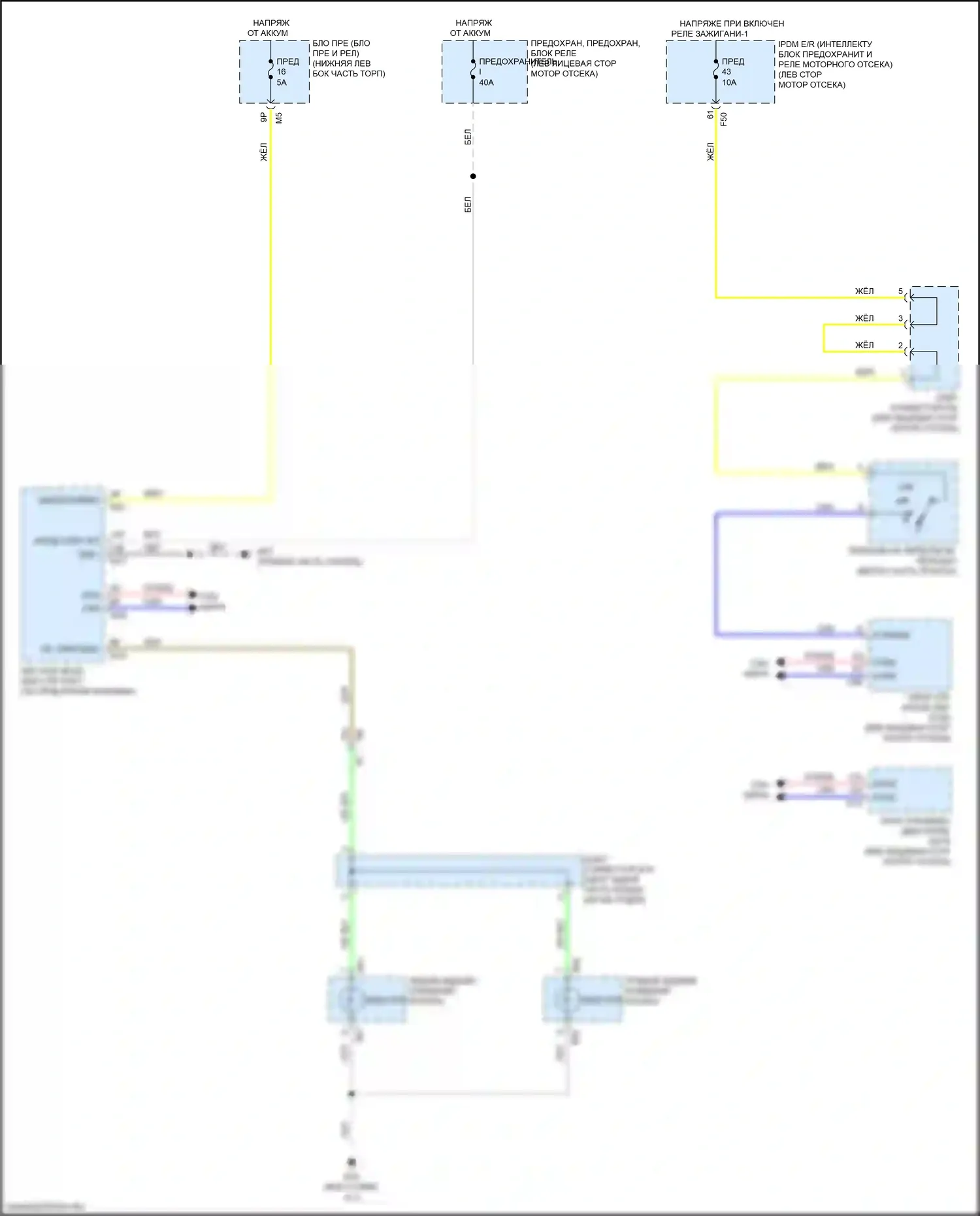 Maxima Nissan A36 (2015-2024): Электросхема фонарей заднего хода 