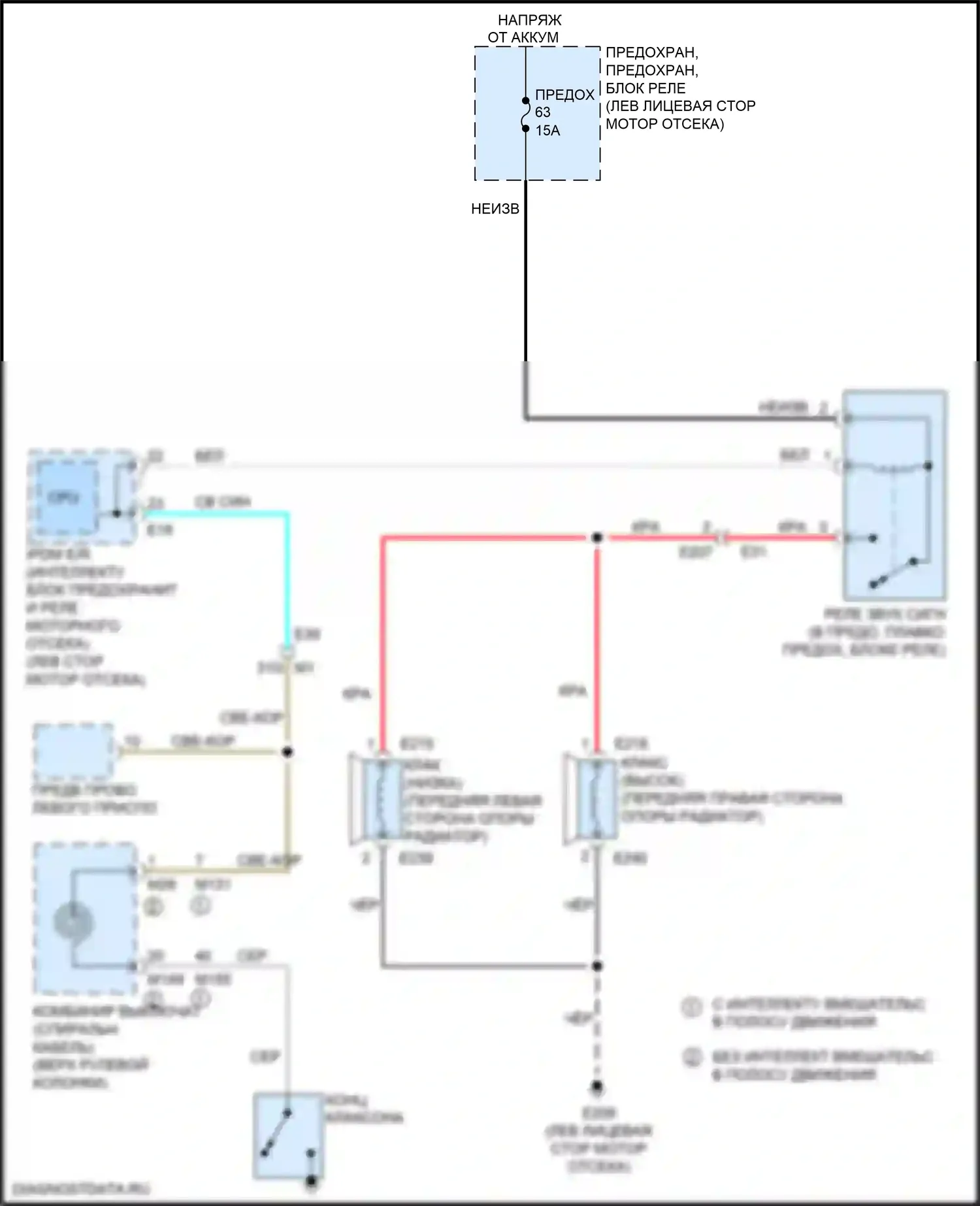 Maxima Nissan A36 (2015-2024): Электросхема клаксона 