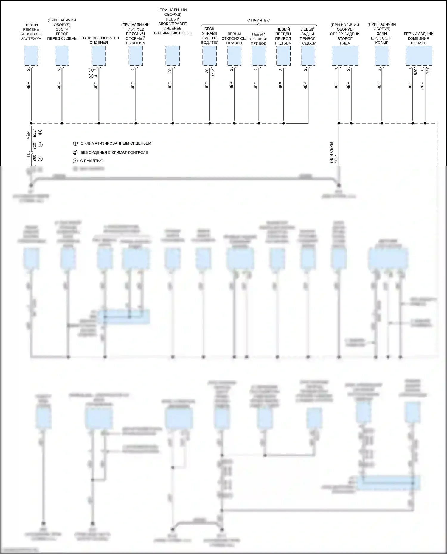Maxima Nissan A36 (2015-2024): Электросхема точек подключения масс (1 из 4) 