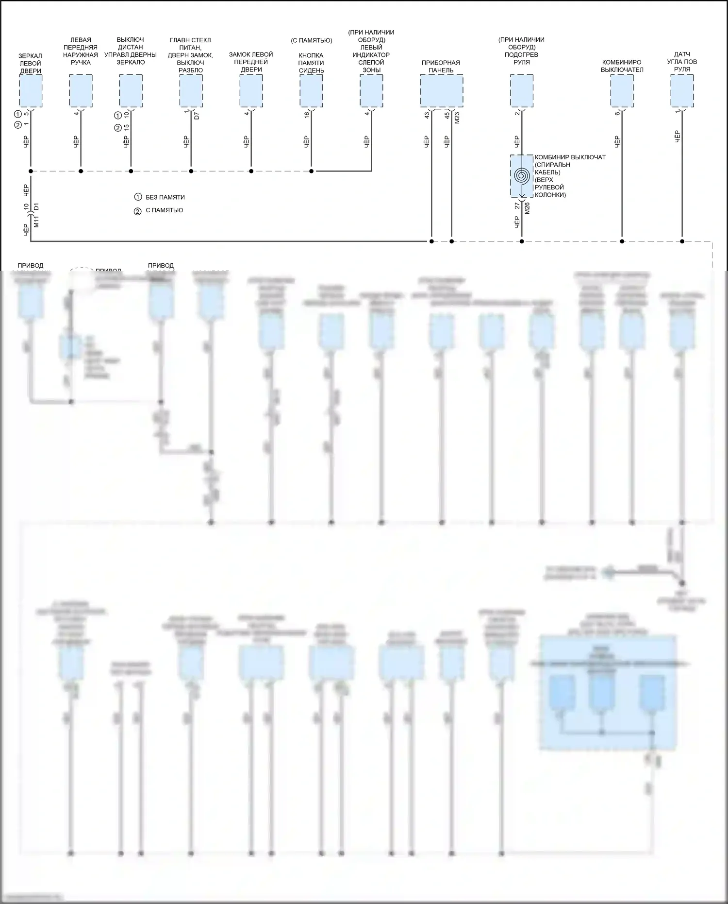 Maxima Nissan A36 (2015-2024): Электросхема точек подключения масс (3 из 4) 