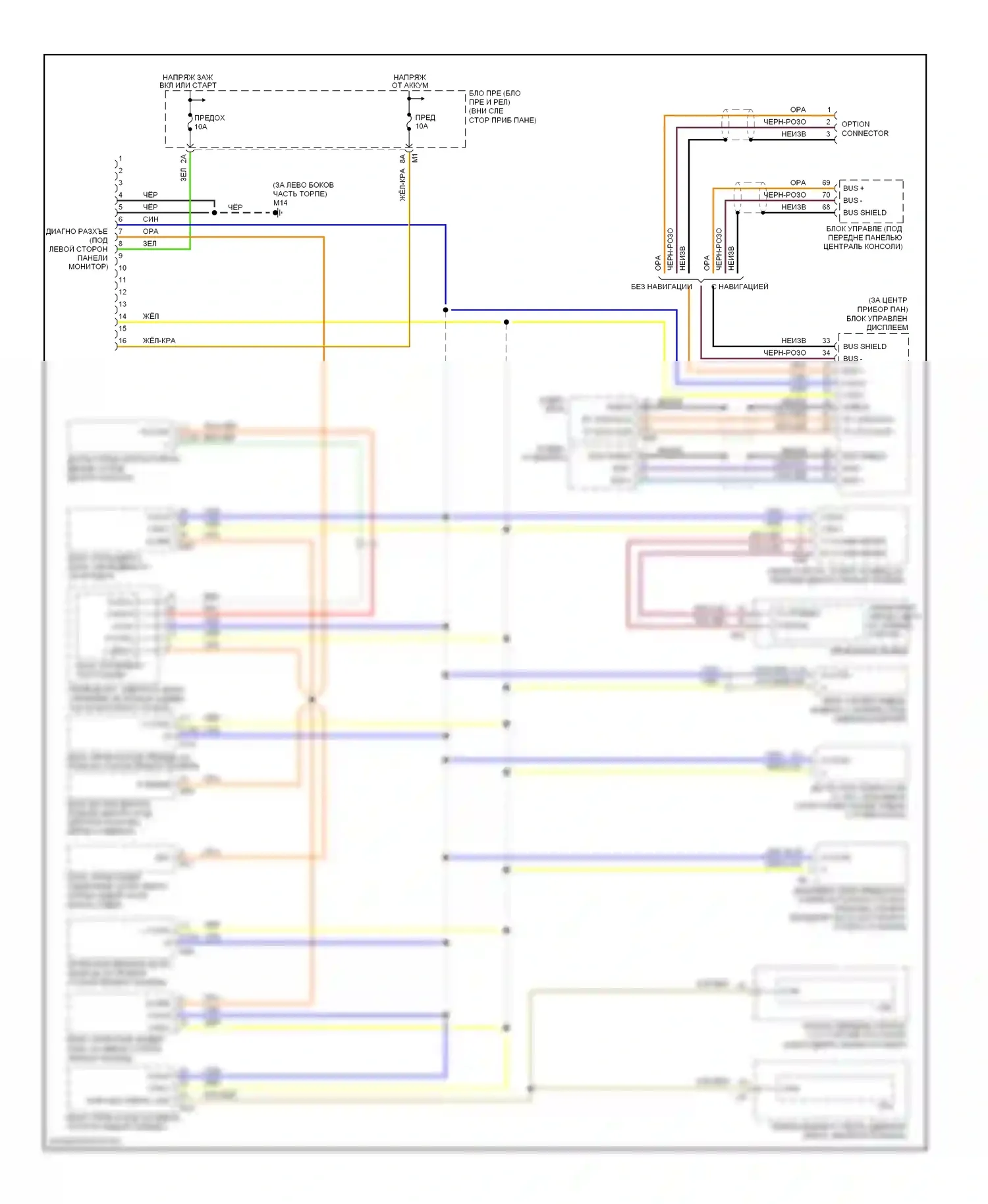 Murano Nissan Z50 (2002-2008): Can шина электросхема 