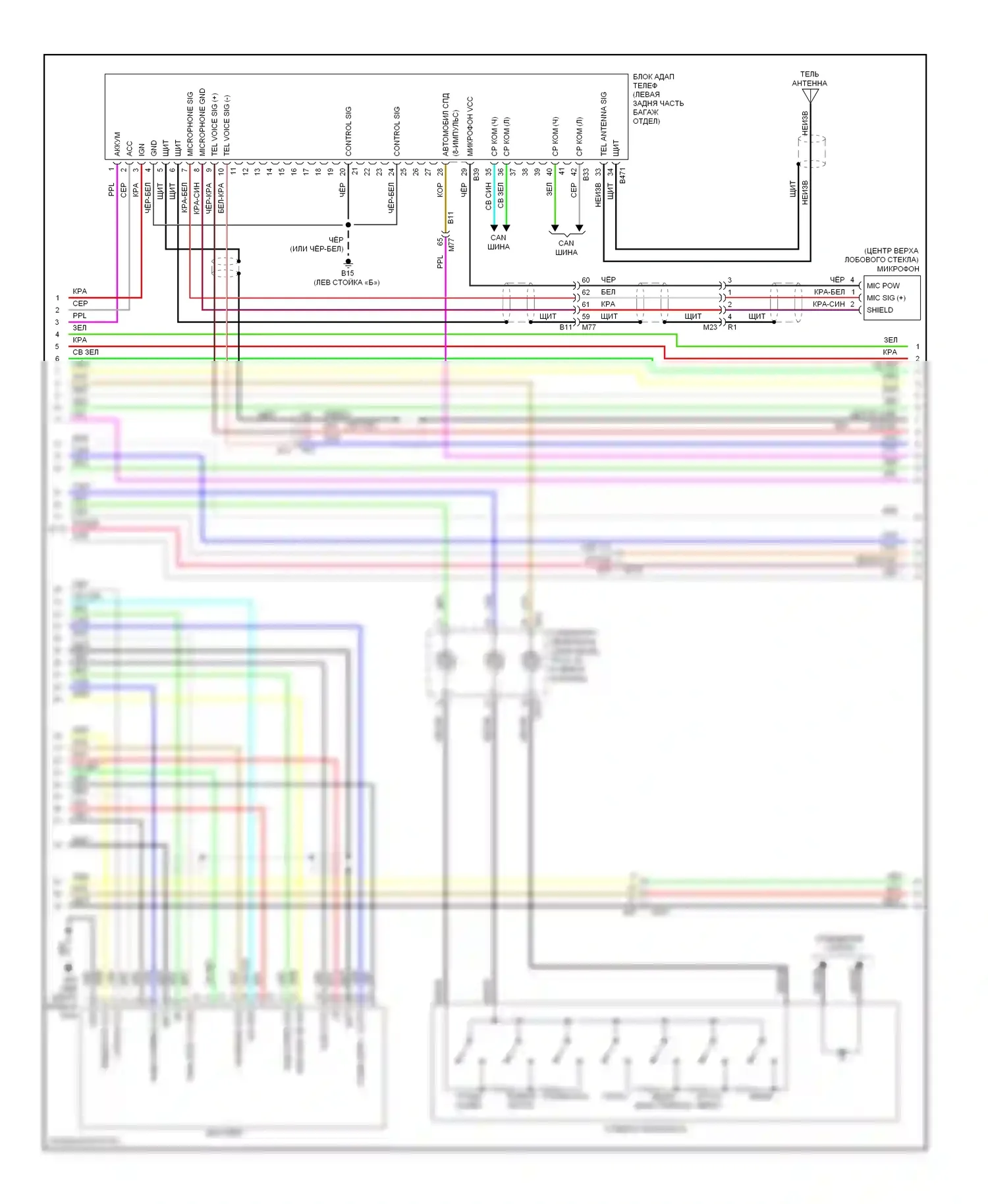 Murano Nissan Z51 рестайлинг 2 (2011-2015): Базовая магнитола, за исключением кабриолета с цветным дисплеем (2 из 4) 