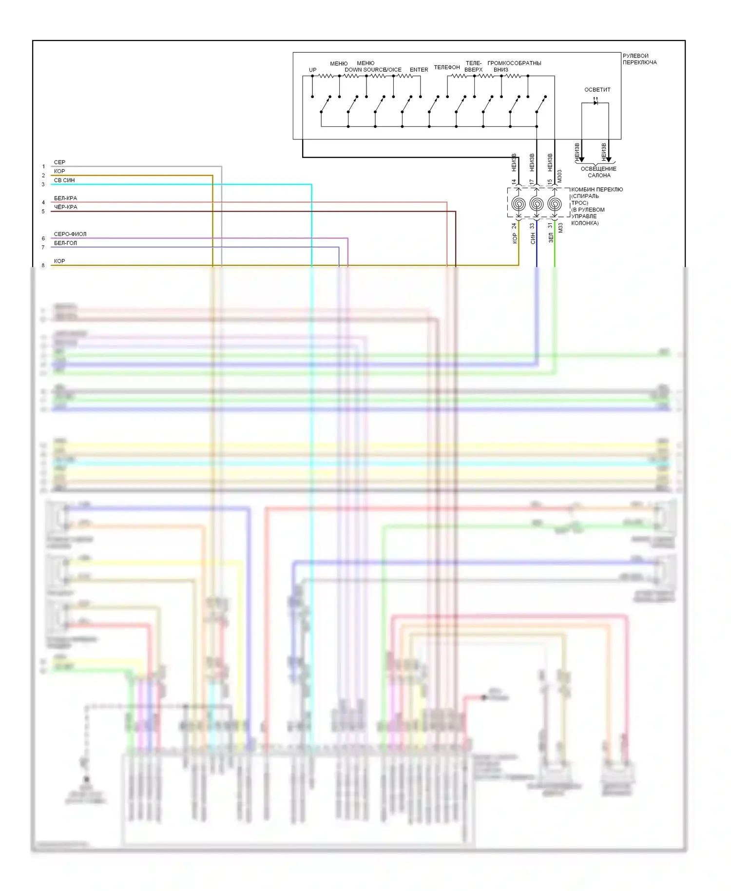 Murano Nissan Z51 рестайлинг 2 (2011-2015): Электросхема навигации, кабриолет (2 из 3) 