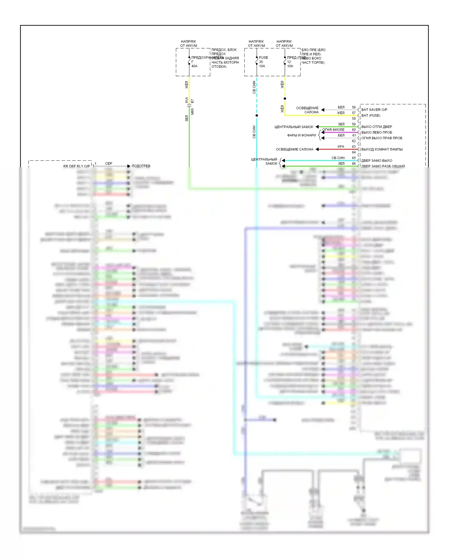 Note Nissan E12 (2012-2016): Электросхема блоков управления кузовом, с интеллектуальным ключом 
