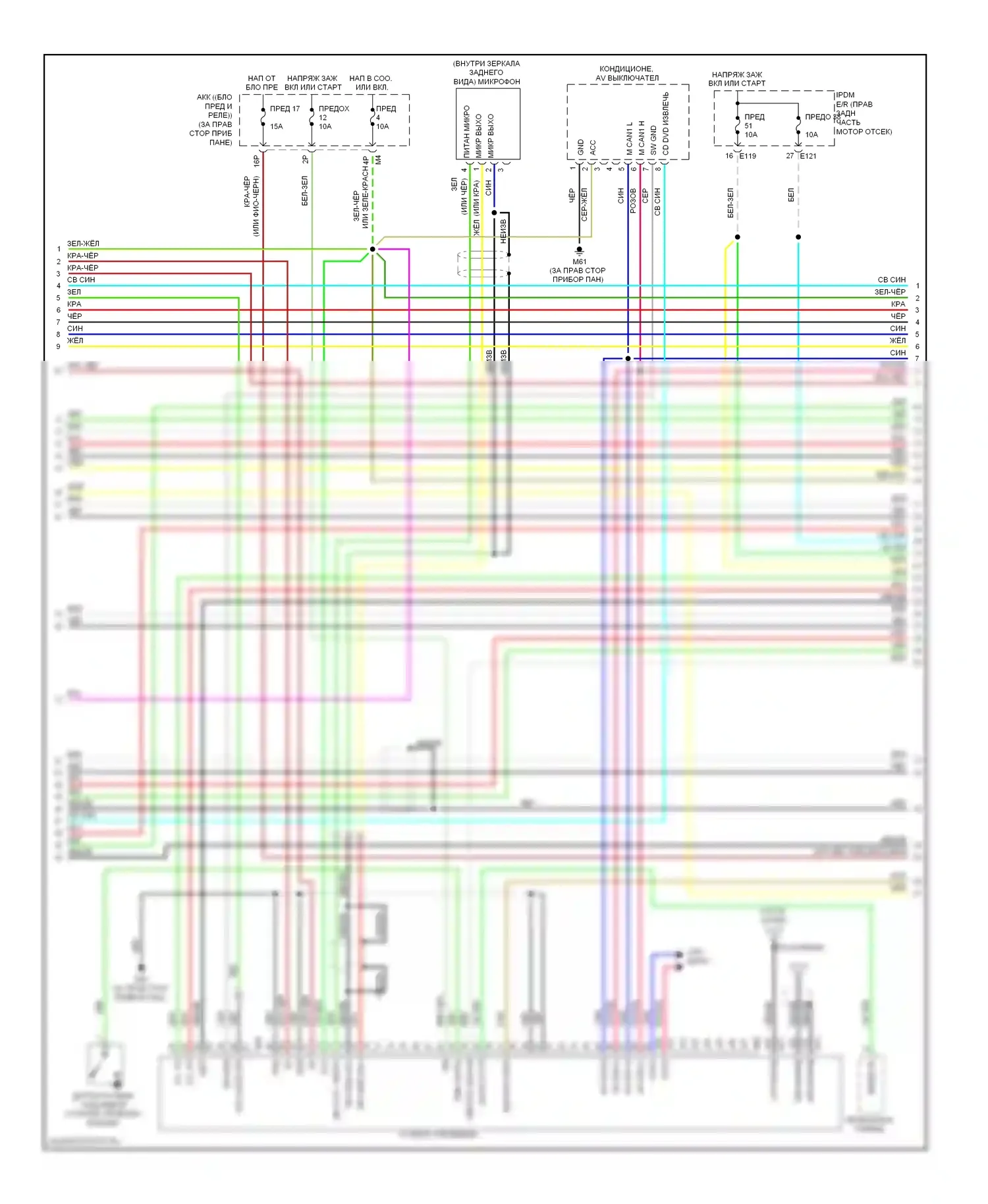 Pathfinder Nissan III (2004-2010): Электросхема навигации (2 из 4) 