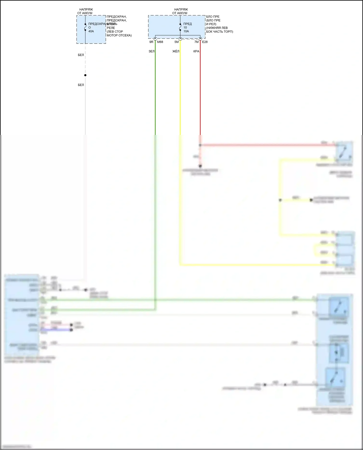 Pathfinder Nissan IV рестайлинг (2016-2020): Электросхема блокировки селектора 