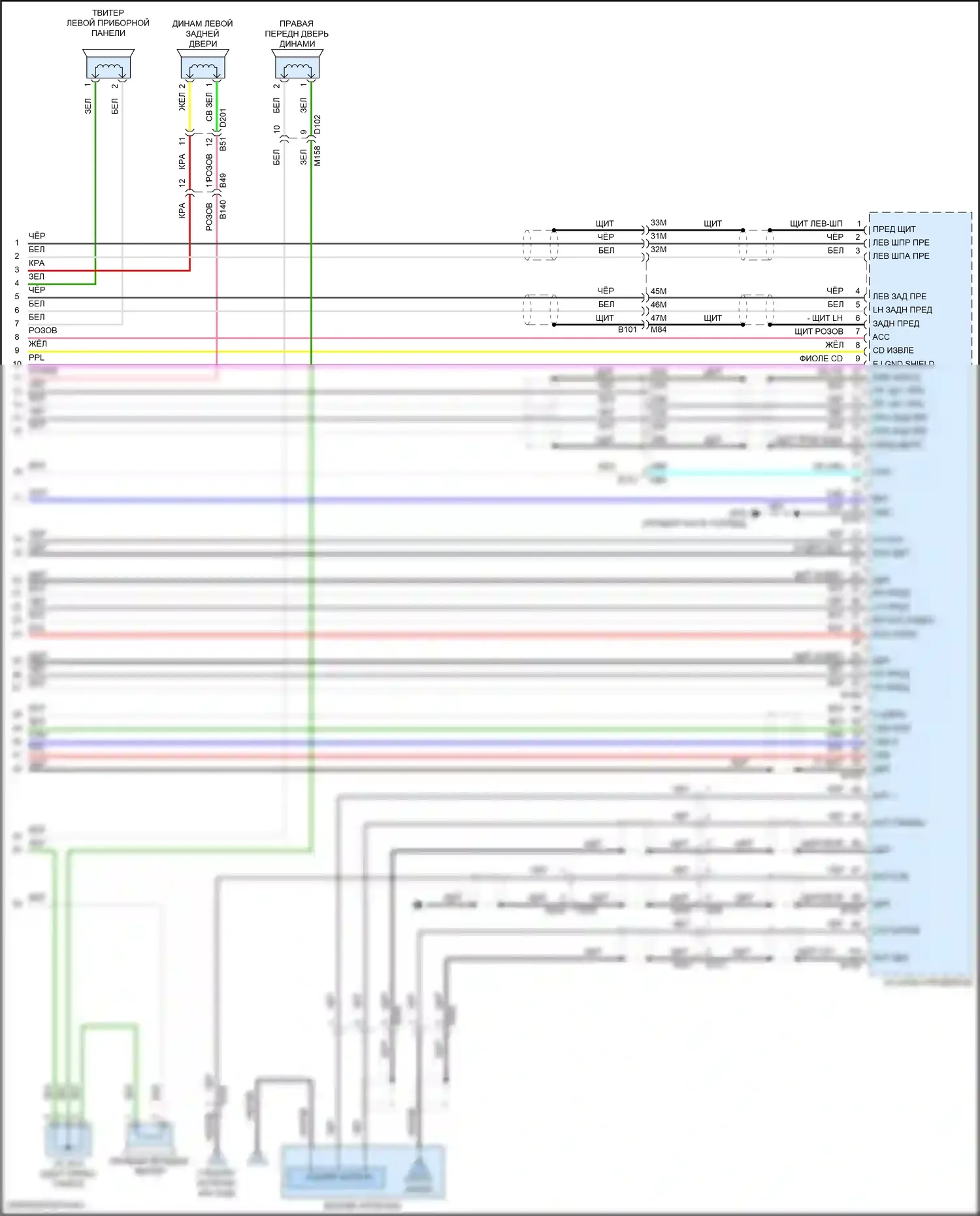 Pathfinder Nissan IV рестайлинг (2016-2020): Электросхема навигации, с bose (7 из 7) 