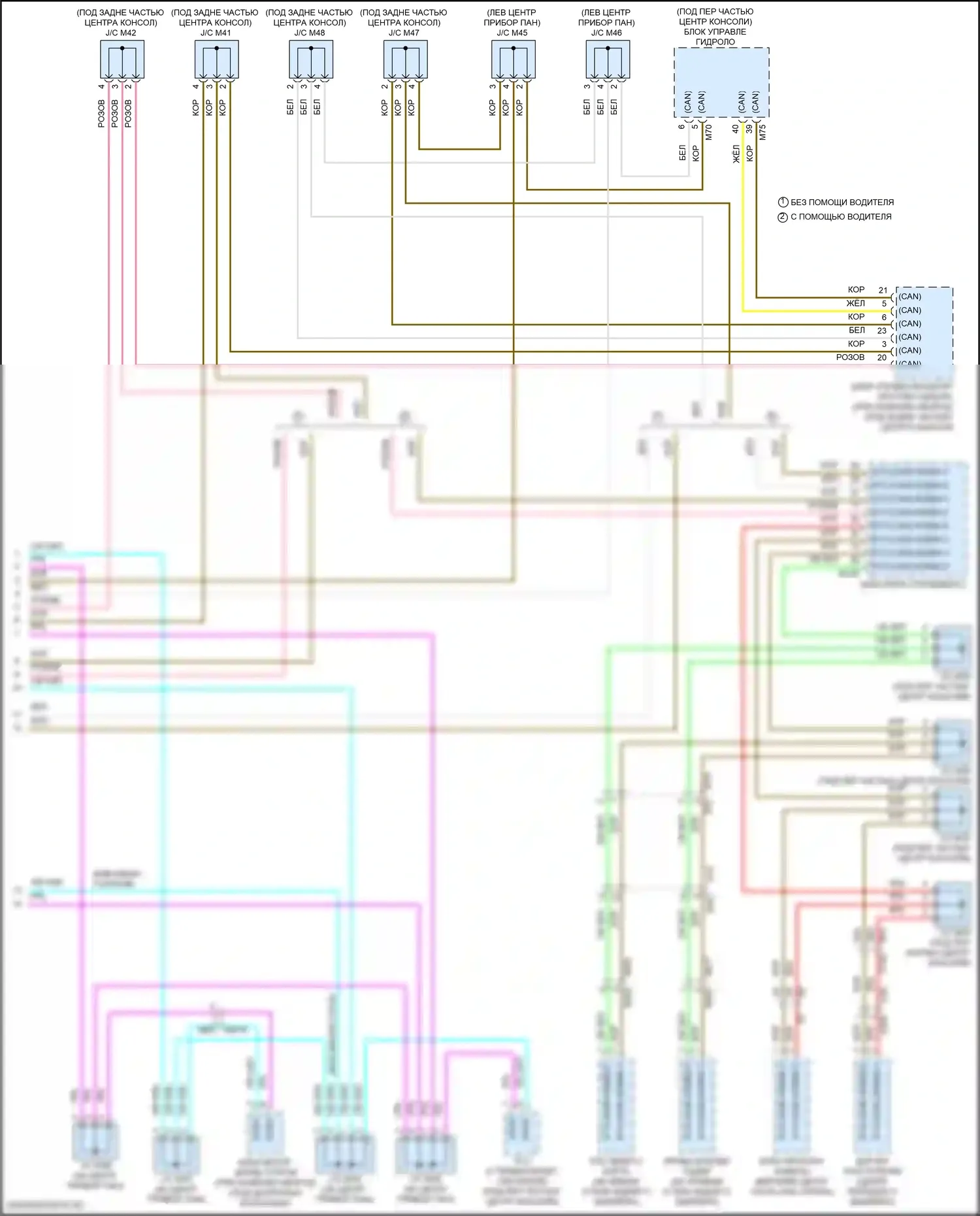 Pathfinder Nissan V (2021-2024): Can шина электросхема (4 из 4) 