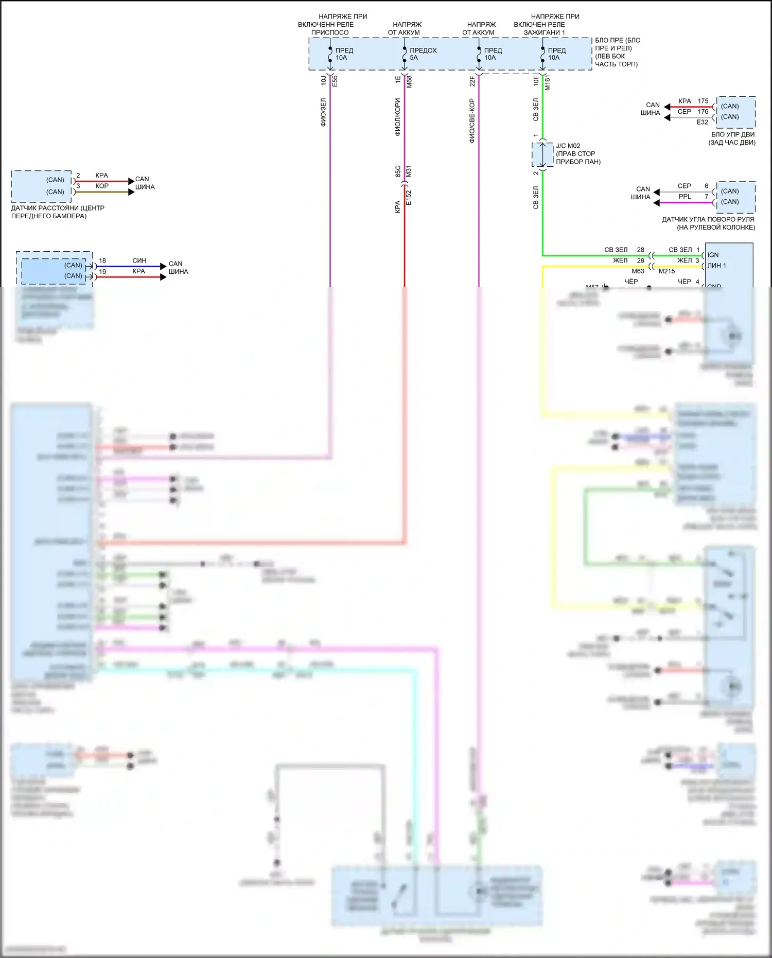 Pathfinder Nissan V (2021-2024): Электросхема электронной подвески 