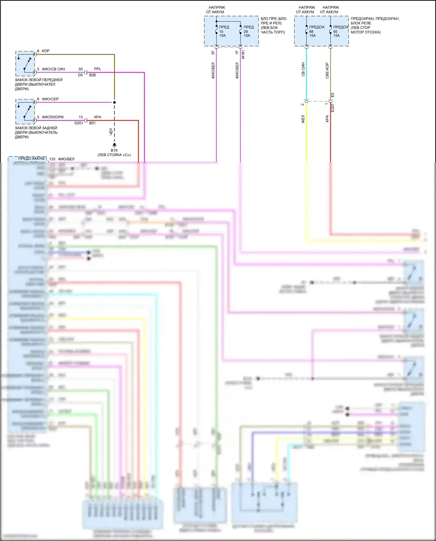 Pathfinder Nissan V (2021-2024): Электросхема фар (1 из 2) 