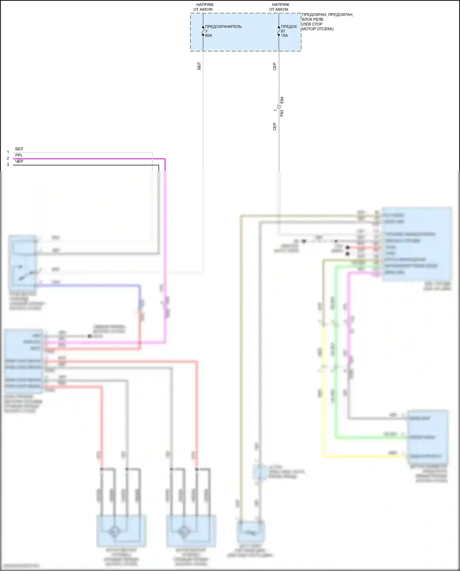 Pathfinder Nissan V (2021-2024): Электросхема климат контроля (3 из 3) 