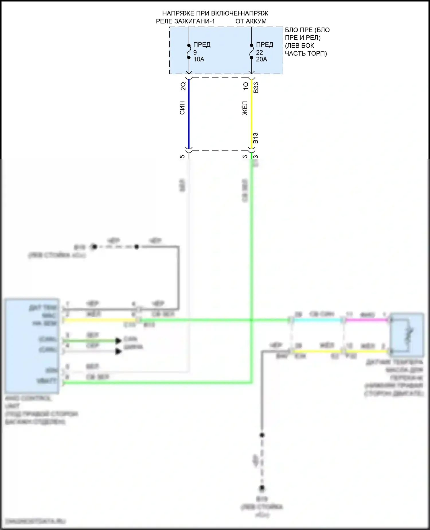 Pathfinder Nissan V (2021-2024): Электросхема 4wd 