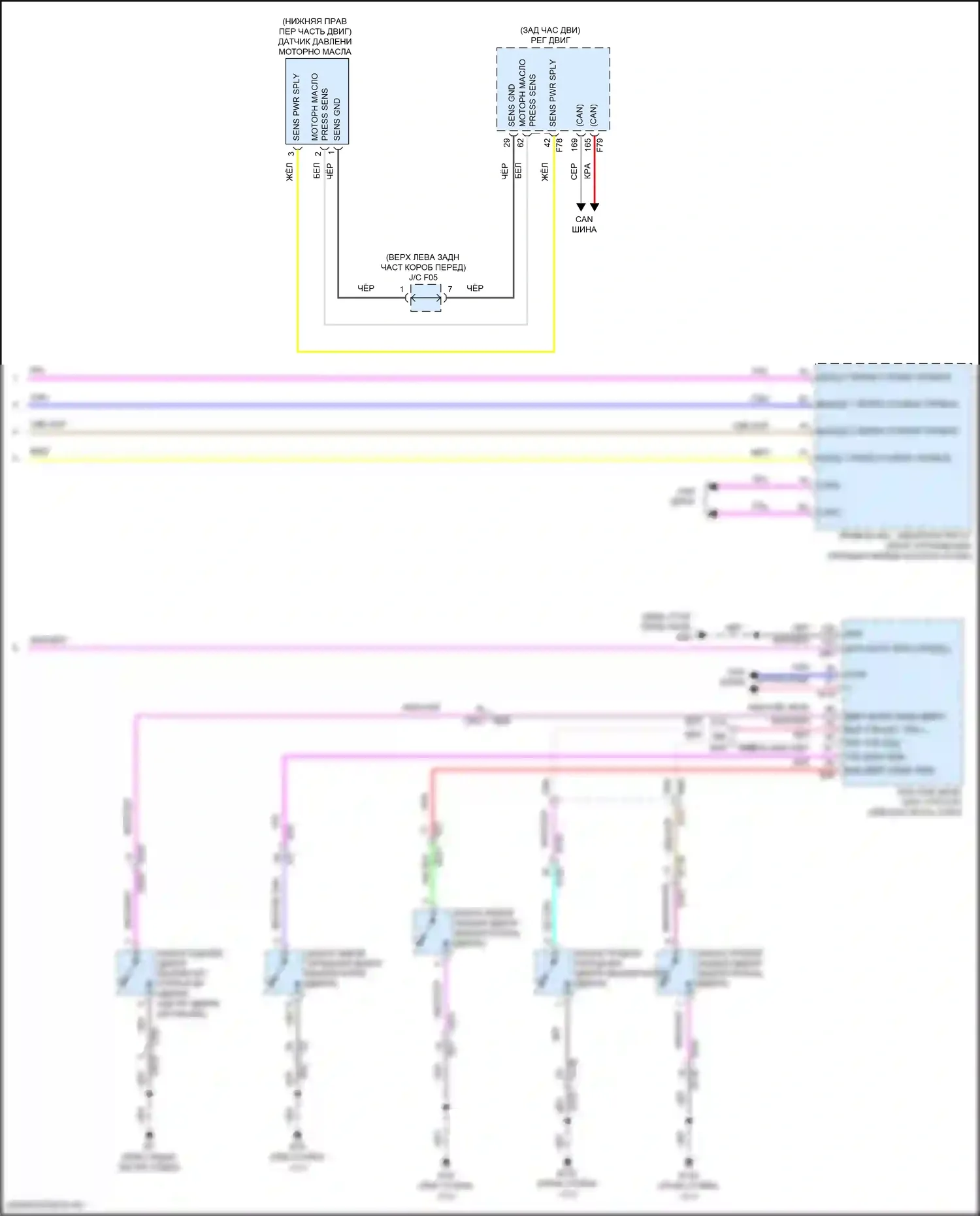 Pathfinder Nissan V (2021-2024): Электросхема приборной панели (3 из 3) 