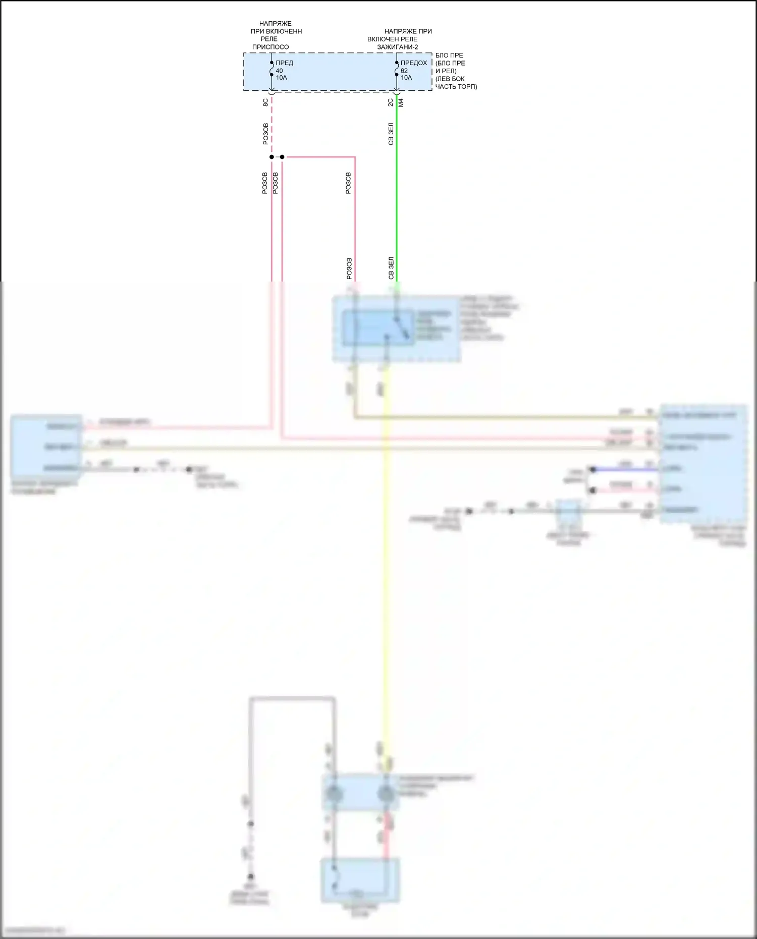 Pathfinder Nissan V (2021-2024): Электросхема рулевого колеса с подогревом 