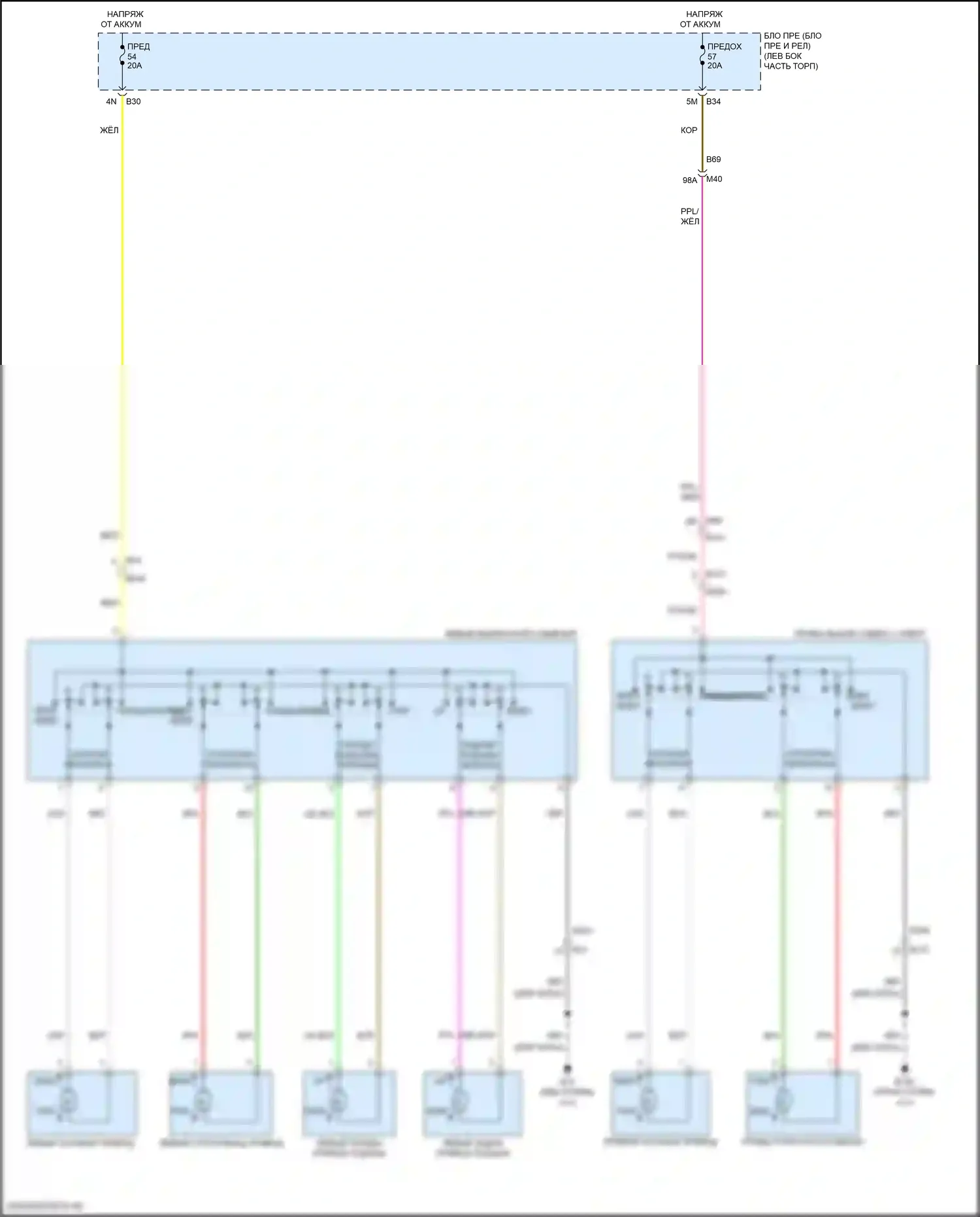 Pathfinder Nissan V (2021-2024): Электросхема силового сиденья 