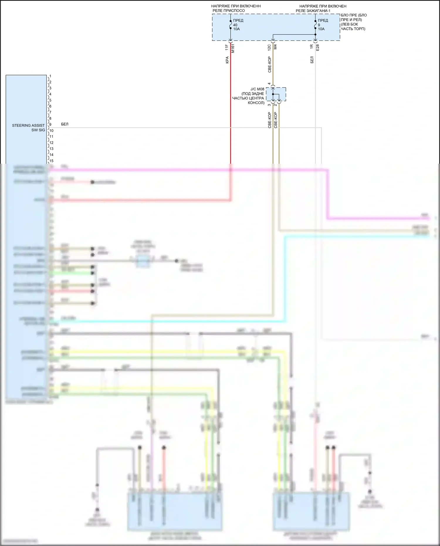 Pathfinder Nissan V (2021-2024): Электросхема системы помощи водителю (1 из 2) 