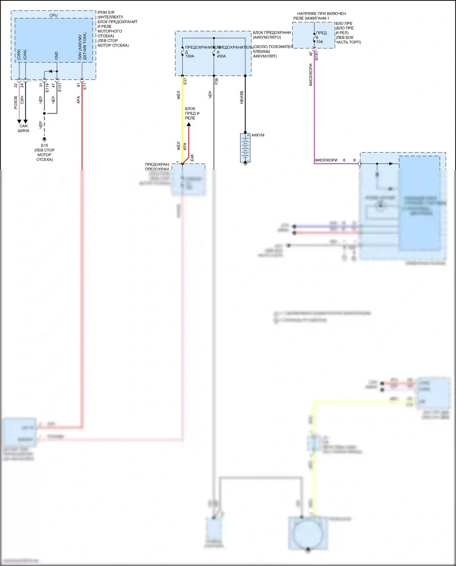 Pathfinder Nissan V (2021-2024): Электросхема генератора 