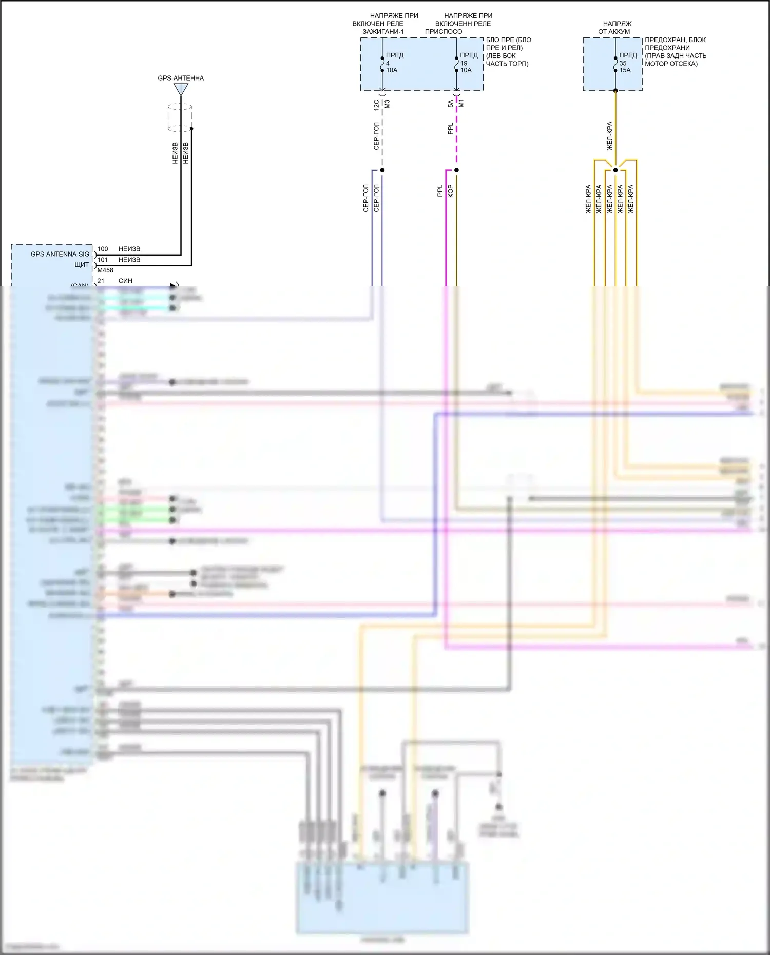 Patrol Nissan Y62 рестайлинг 2 (2019-2024): Электросхема навигации, с bose (1 из 4) 