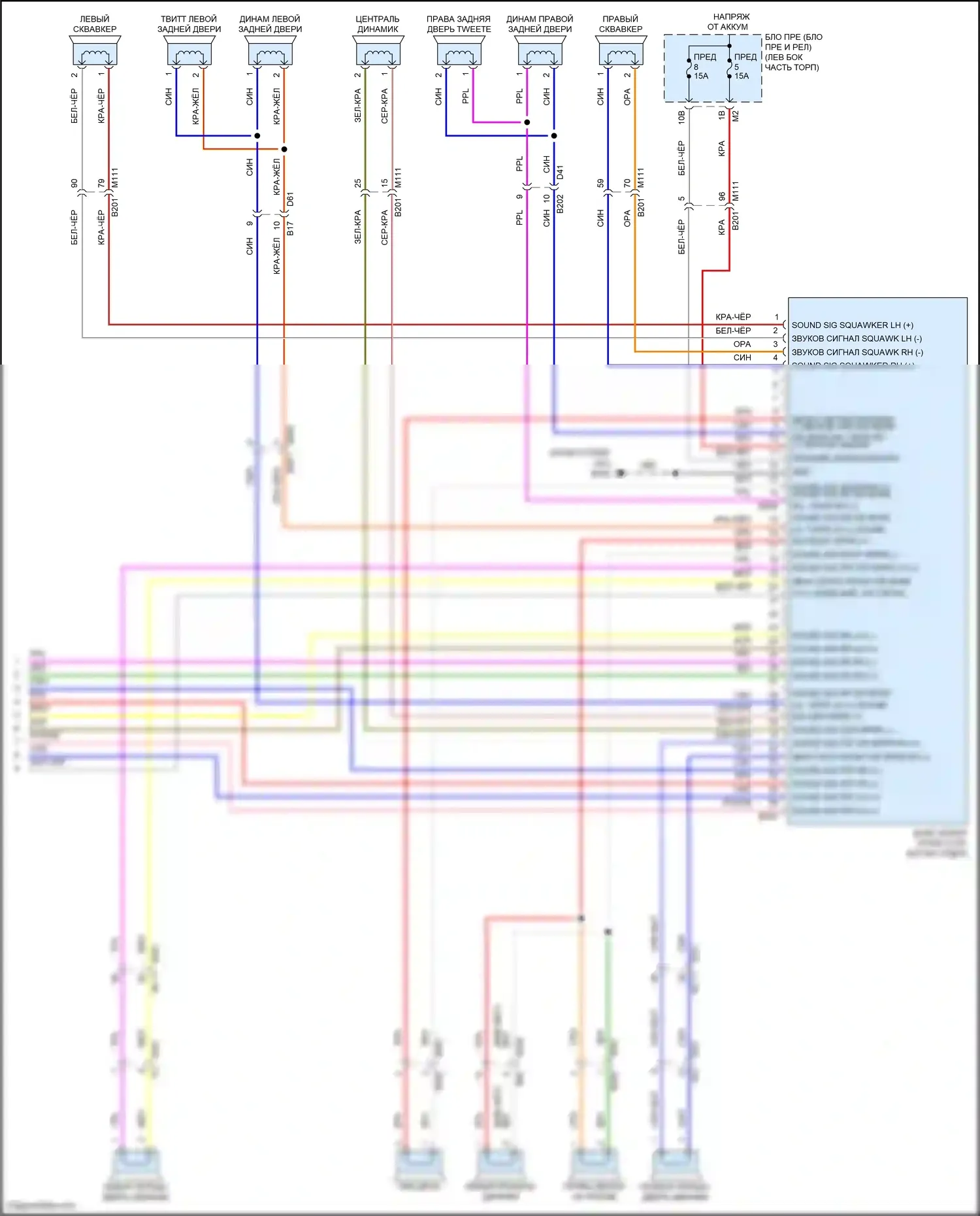 Patrol Nissan Y62 рестайлинг 2 (2019-2024): Электросхема навигации, с bose (4 из 4) 