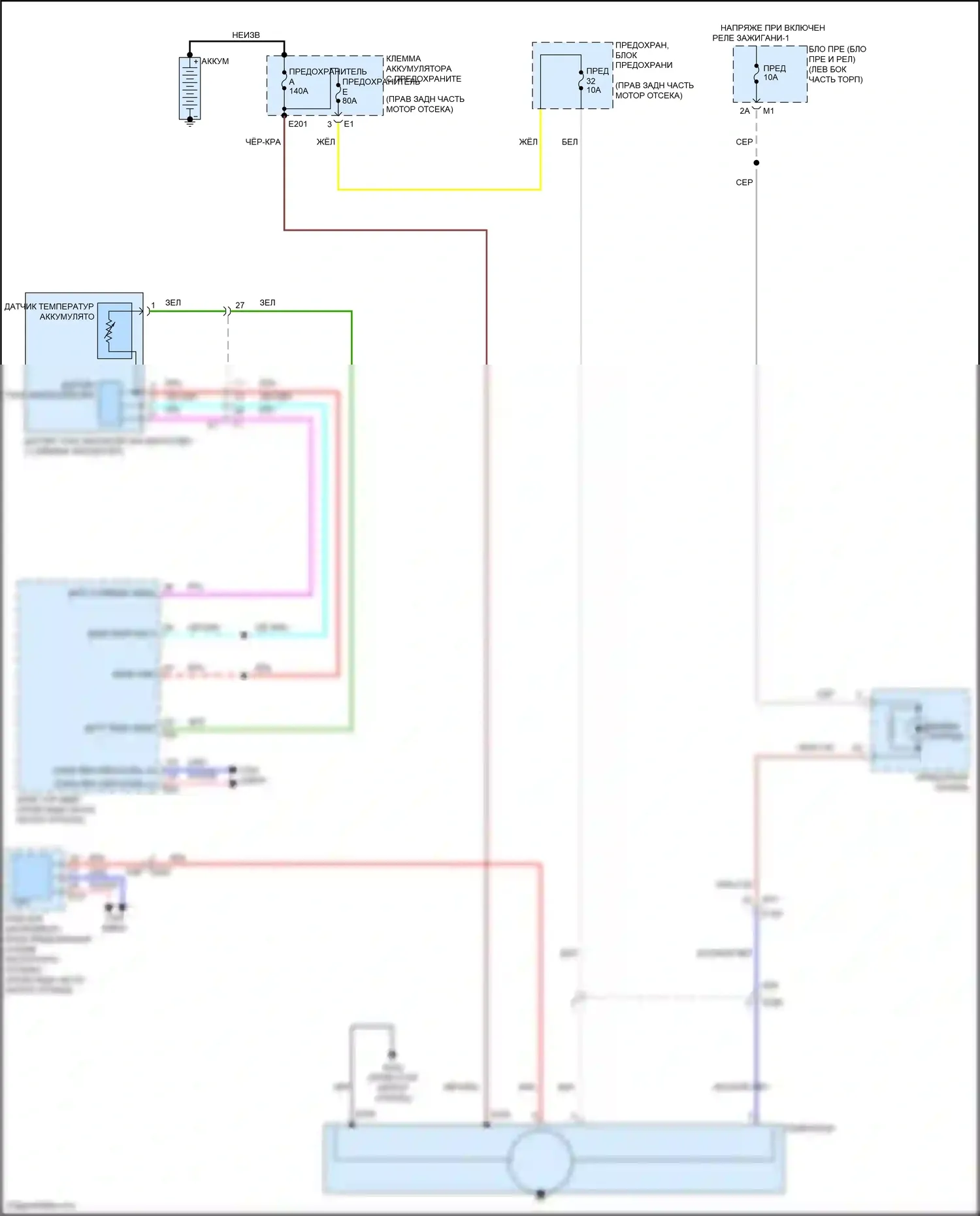 Patrol Nissan Y62 рестайлинг 2 (2019-2024): Электросхема генератора 