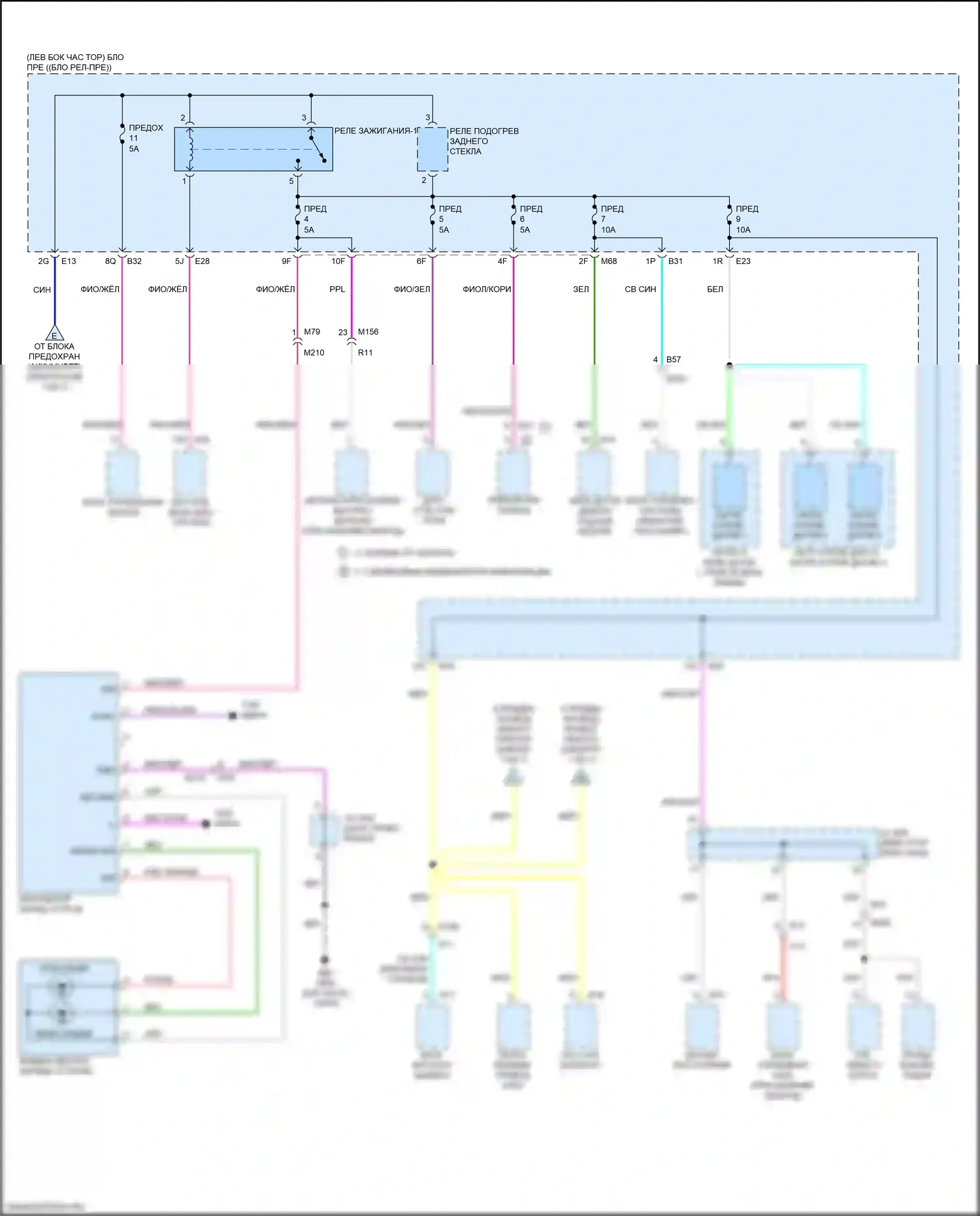 Qashqai Nissan III (2021-2024): Электросхема блока предохранителей реле (3 из 7) 