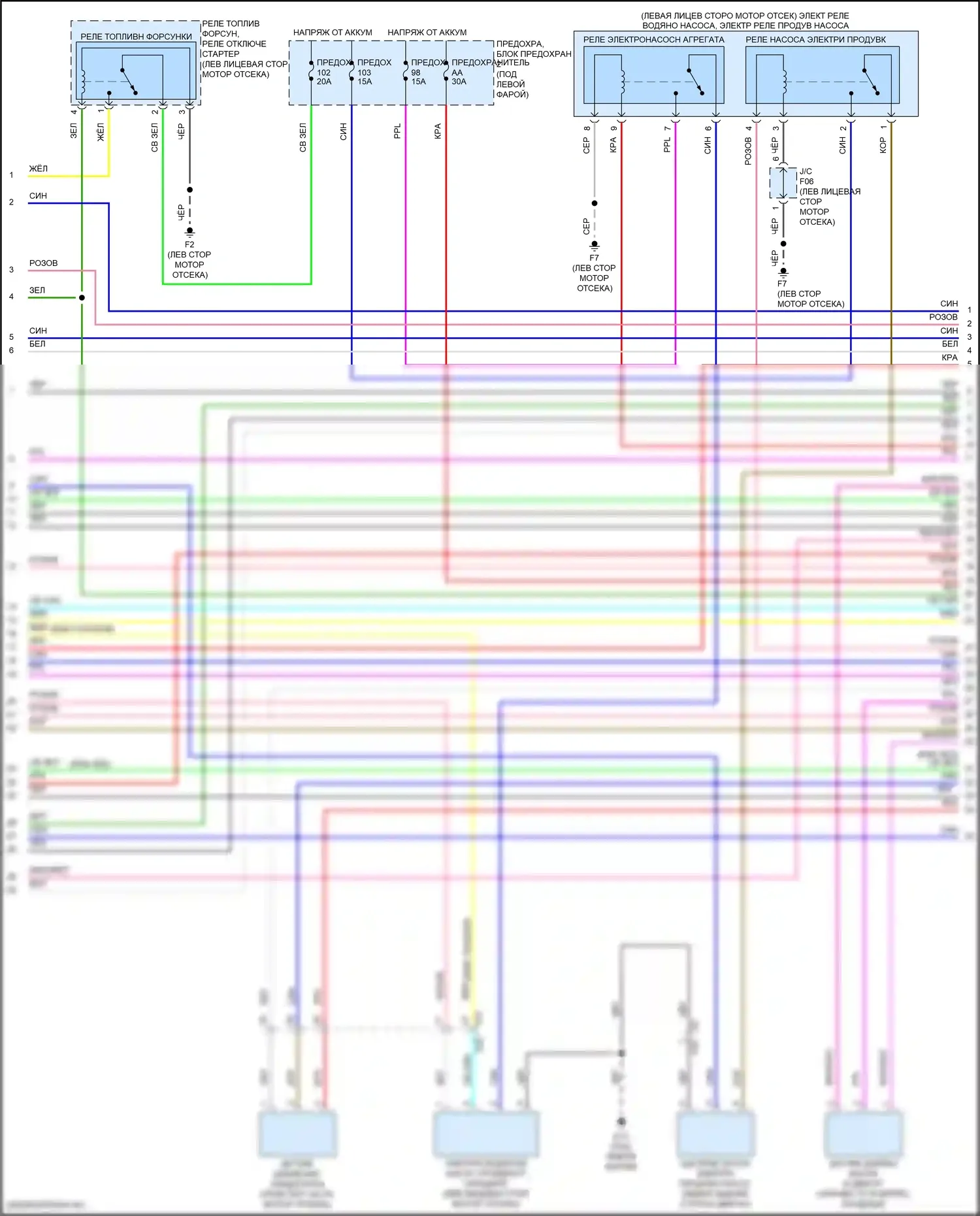Qashqai Nissan III (2021-2024): Электросхема двигателя 1.5л турбо (2 из 8) 