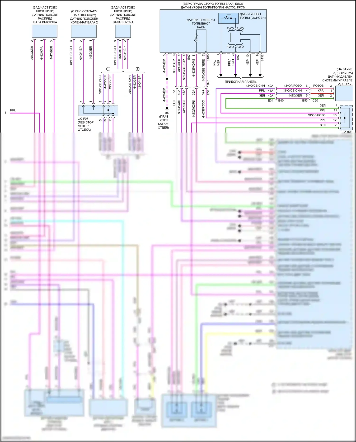 Qashqai Nissan III (2021-2024): Электросхема двигателя 1.5л турбо (8 из 8) 