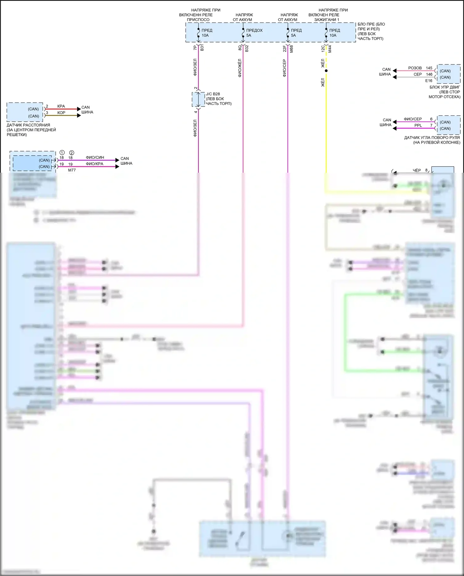 Qashqai Nissan III (2021-2024): Электросхема электронной подвески 