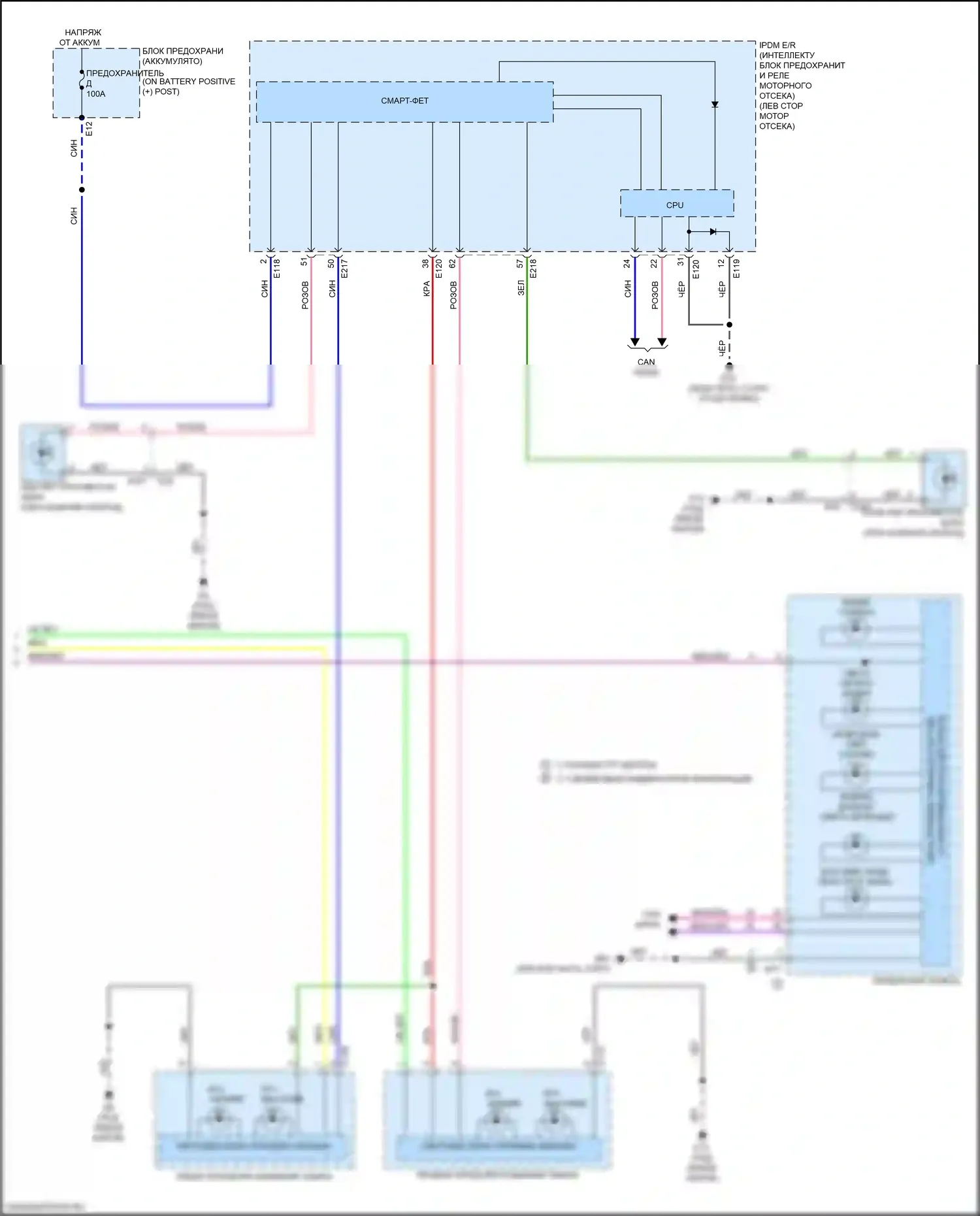Qashqai Nissan III (2021-2024): Электросхема фар (2 из 2) 