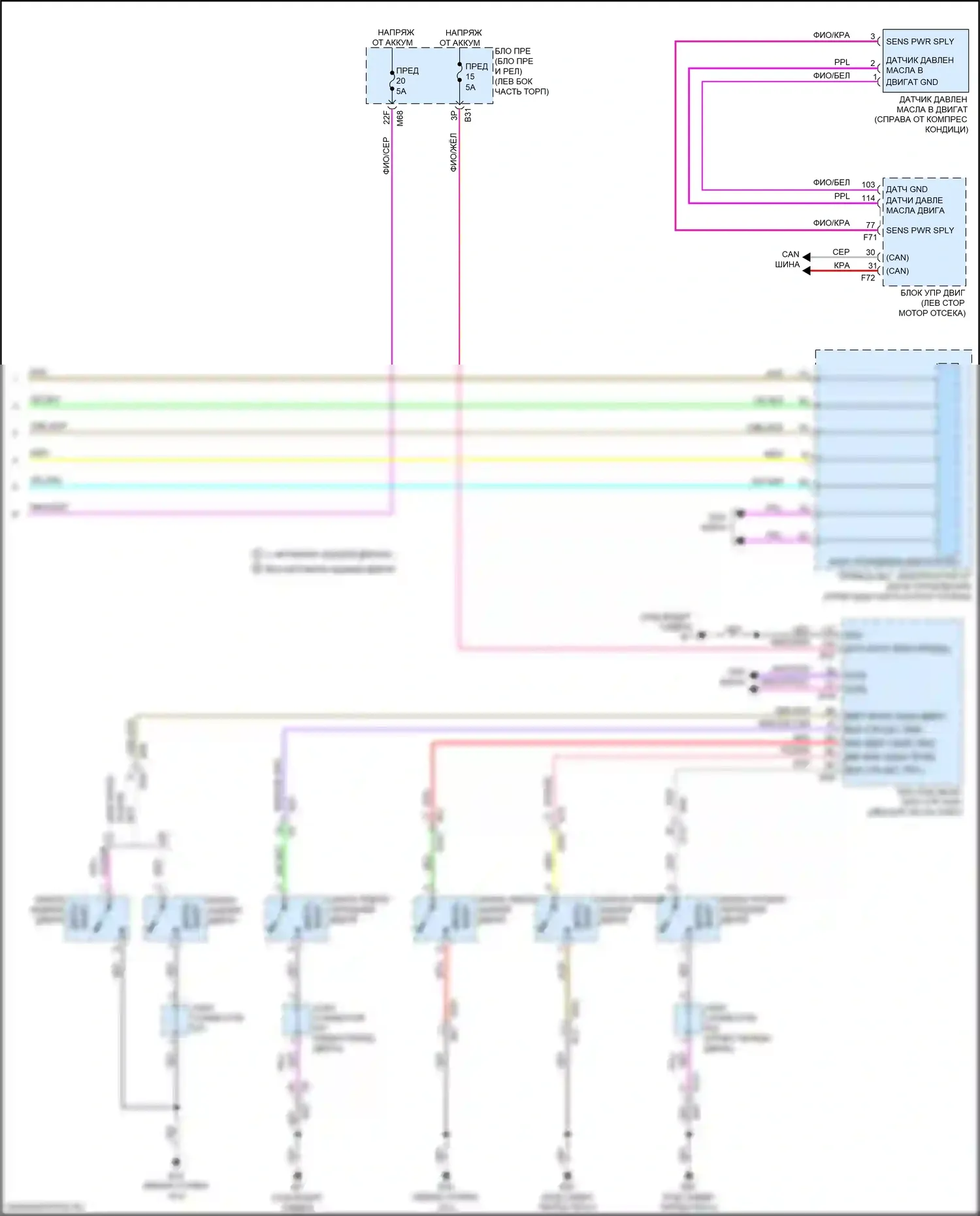 Qashqai Nissan III (2021-2024): Электросхема приборной панели (3 из 3) 