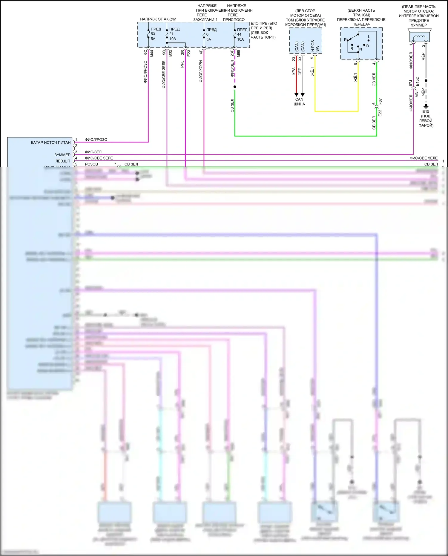 Qashqai Nissan III (2021-2024): Электросхема защиты от взлома (1 из 3) 