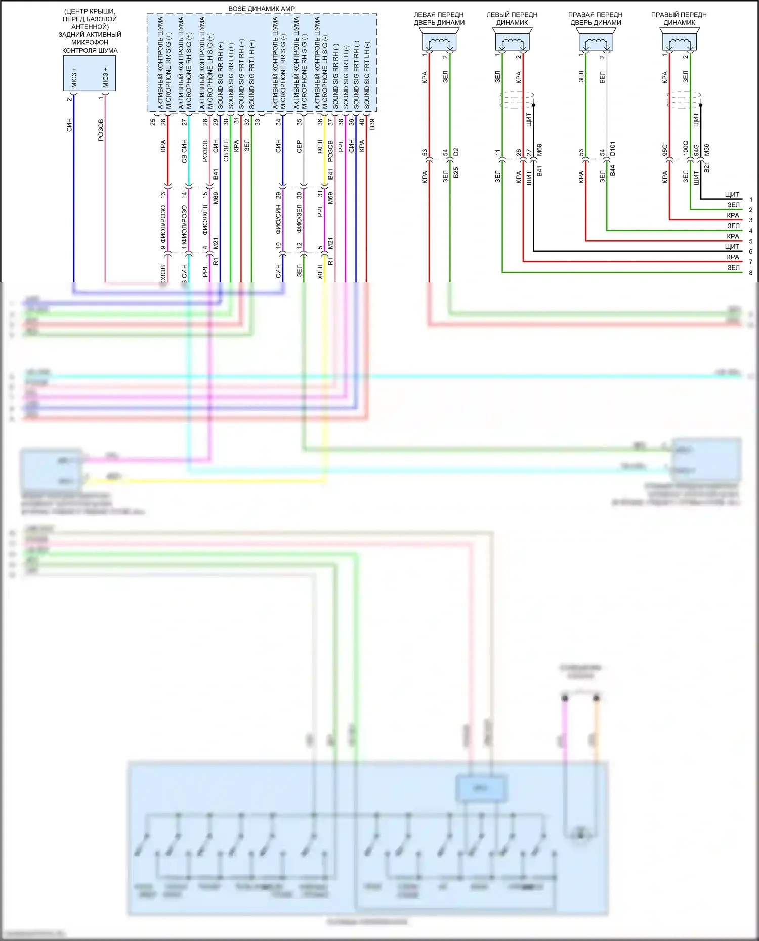 Qashqai Nissan III (2021-2024): Электросхема навигации, с bose (3 из 4) 