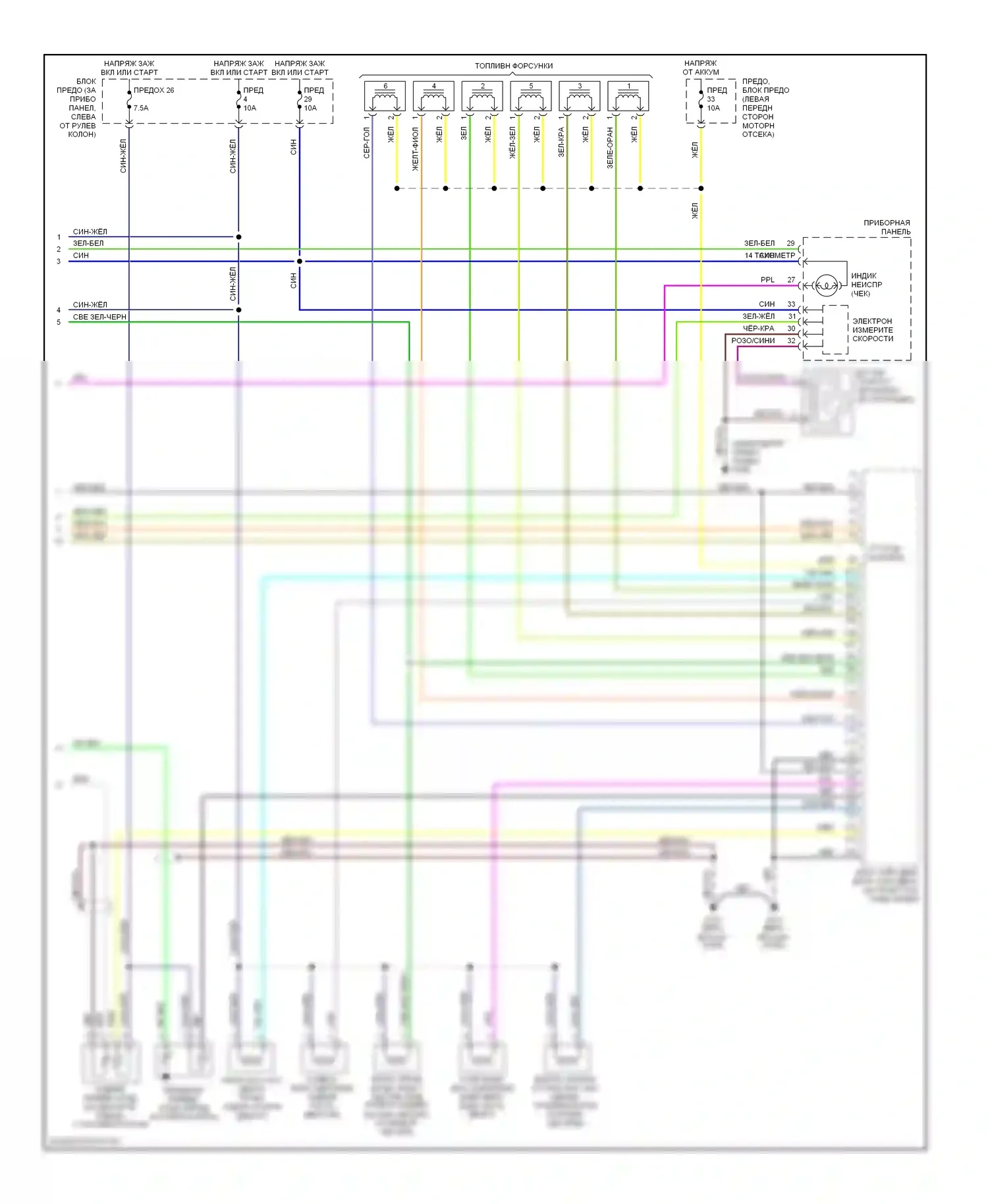 Quest Nissan II (1999-2002): Электросхема двигателя 3.3ls (3 из 3) 