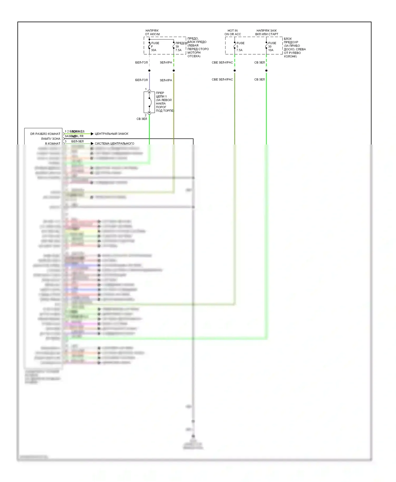 Quest Nissan II (1999-2002): Электросхемы компьютера тела 