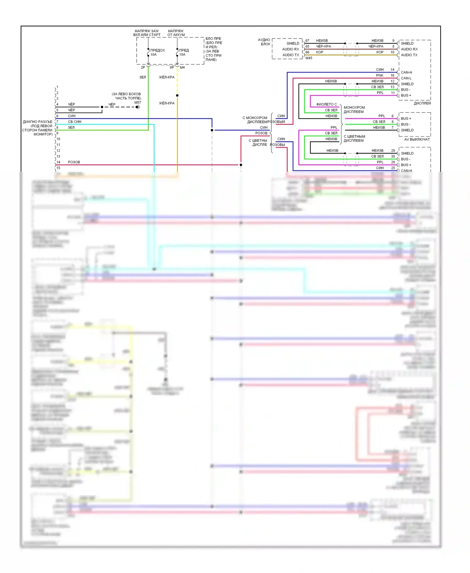 Quest Nissan III (2003-2009): Can шина электросхема 