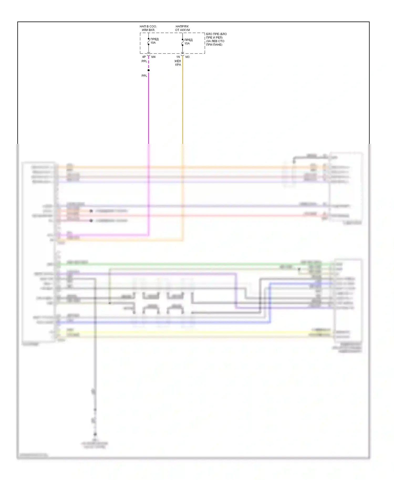 Quest Nissan III (2003-2009): Dvd-плеер электросхема, с одним монитором 