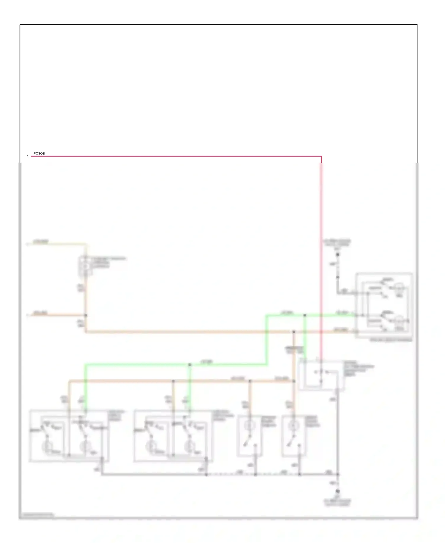Quest Nissan III (2003-2009): Электросхема освещения салона, с консолью на задней крыше (2 из 2) 