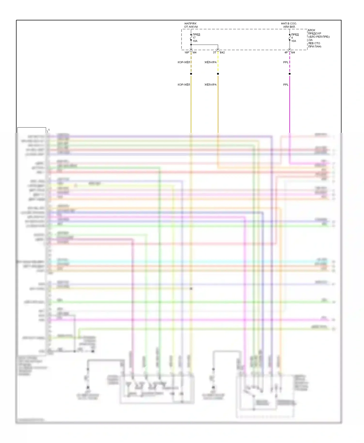 Quest Nissan III (2003-2009): Электросхема систем памяти (1 из 3) 