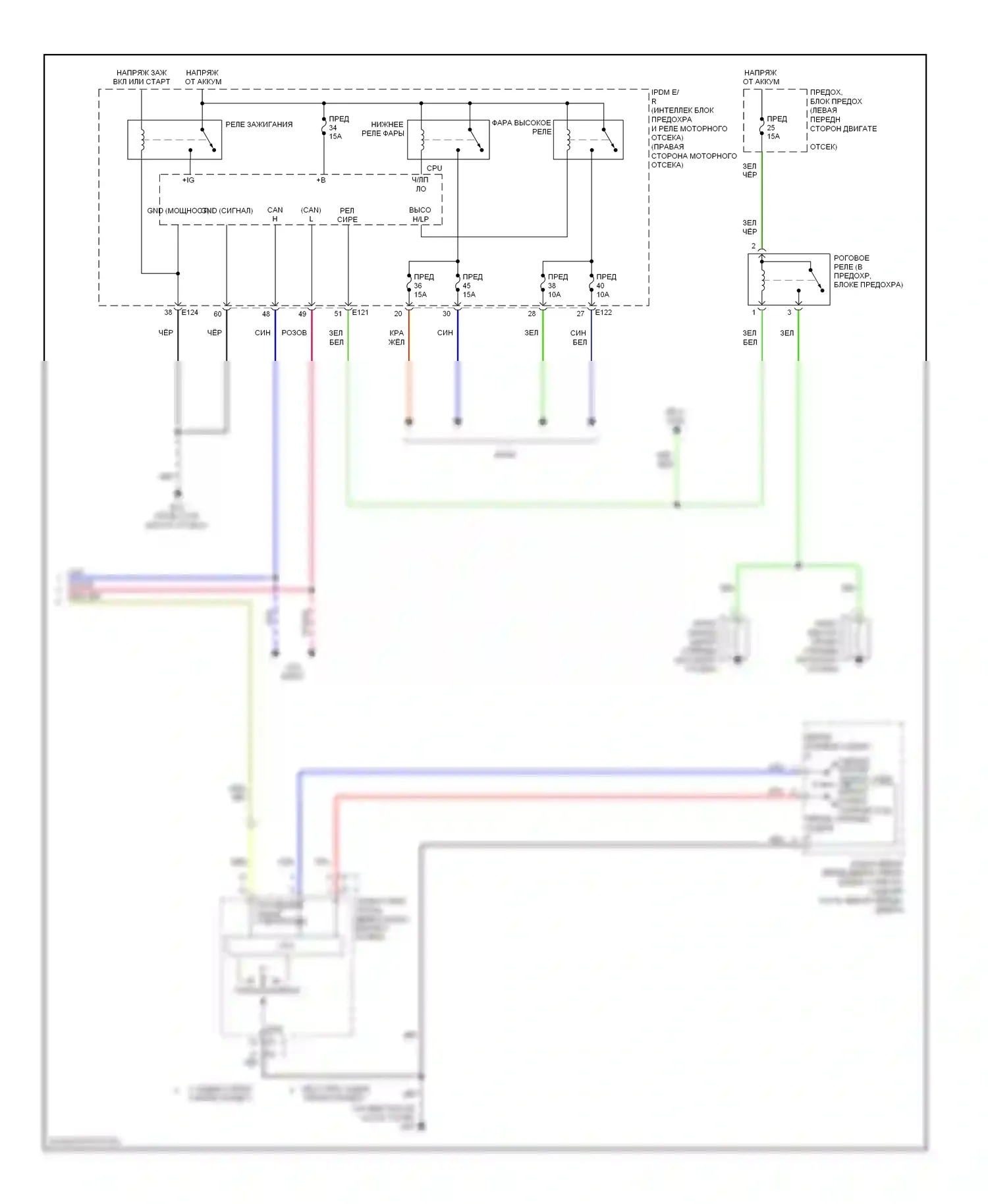 Quest Nissan III (2003-2009): Электросхема защиты от взлома (2 из 2) 