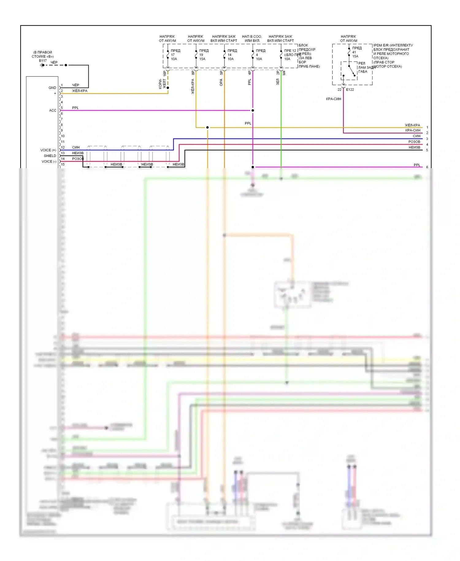 Quest Nissan III (2003-2009): Электросхема навигации (1 из 2) 
