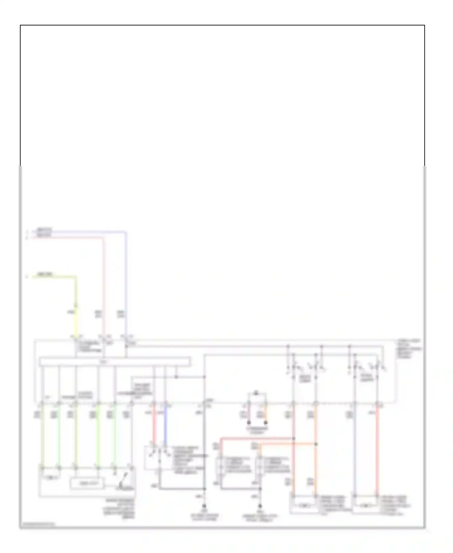 Quest Nissan III (2003-2009): Электросхема стеклоподъемников, с задними стеклоподъемниками (2 из 2) 