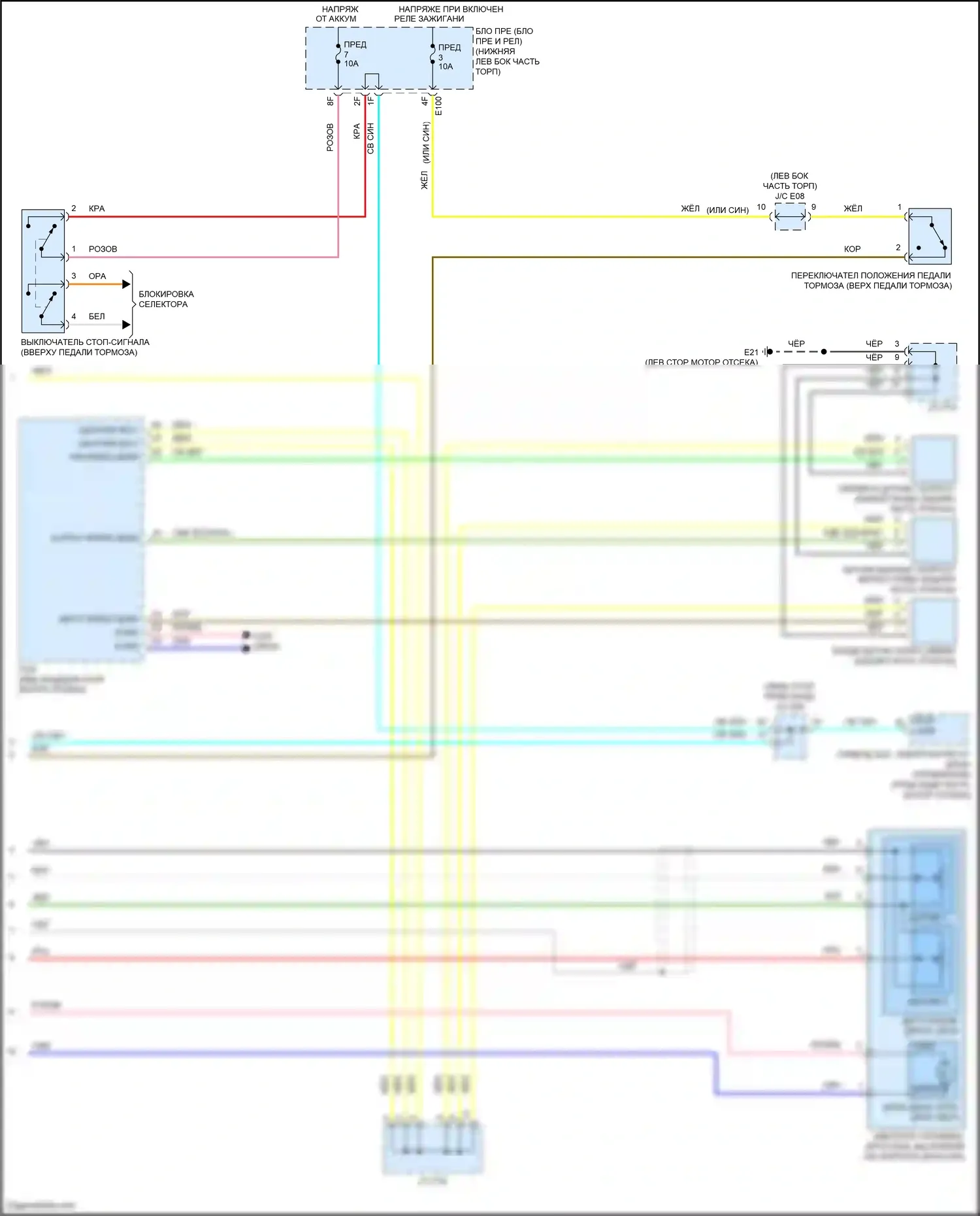 Quest Nissan IV (2010-2024): Электросхема круиз-контроля (2 из 2) 