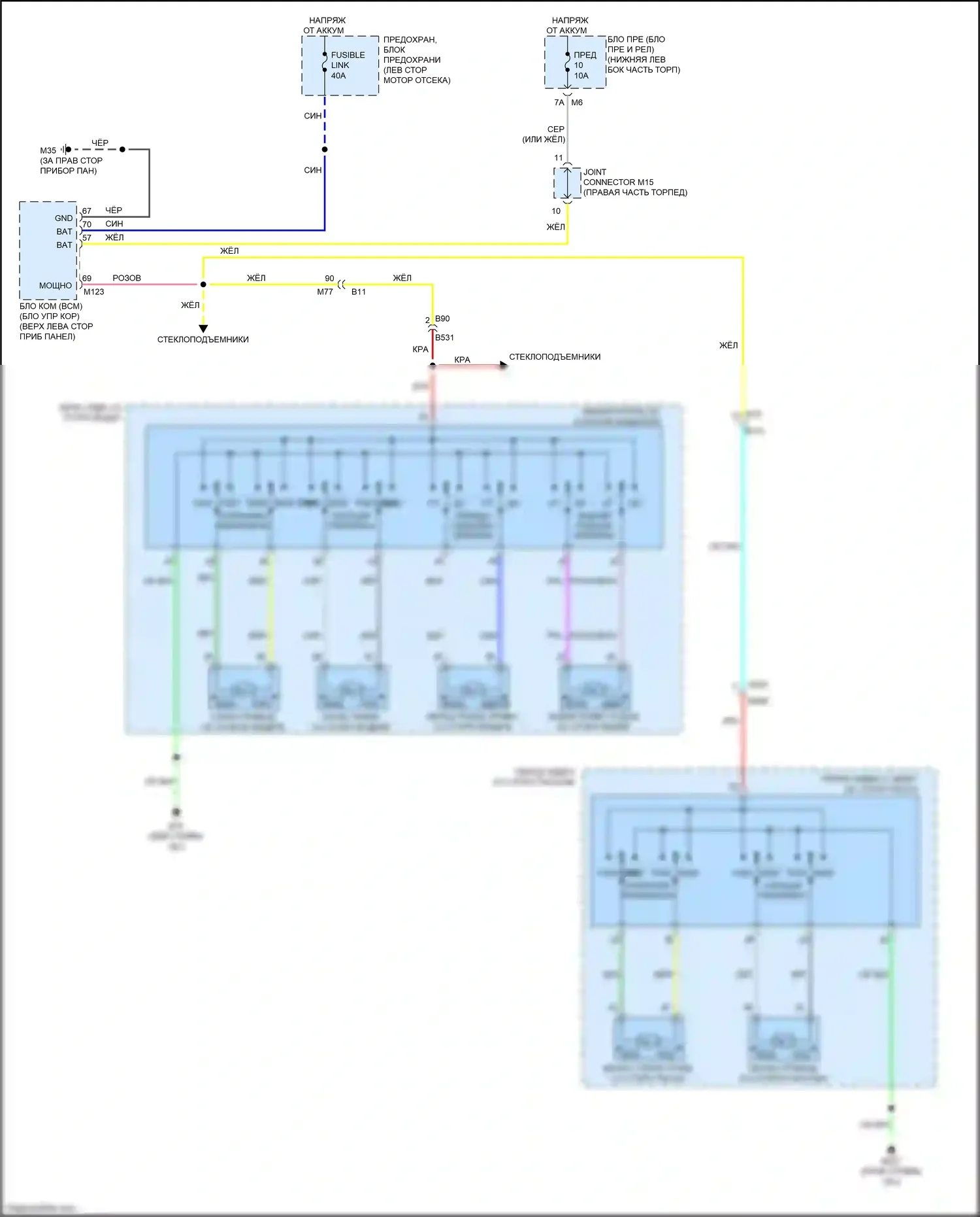Quest Nissan IV (2010-2024): Электросхема силового сиденья 