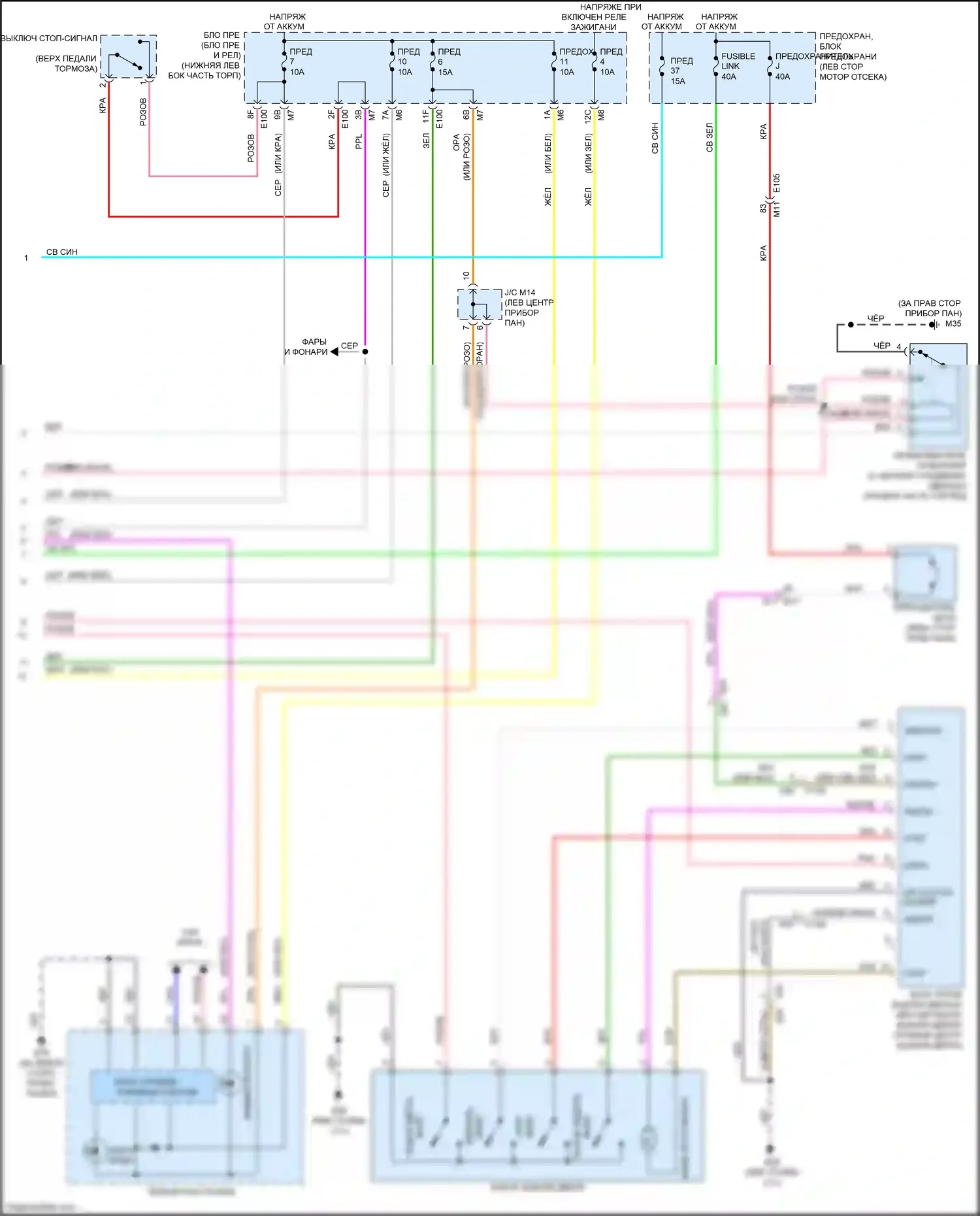 Quest Nissan IV (2010-2024): Сигнализации электросхема (4 из 4) 