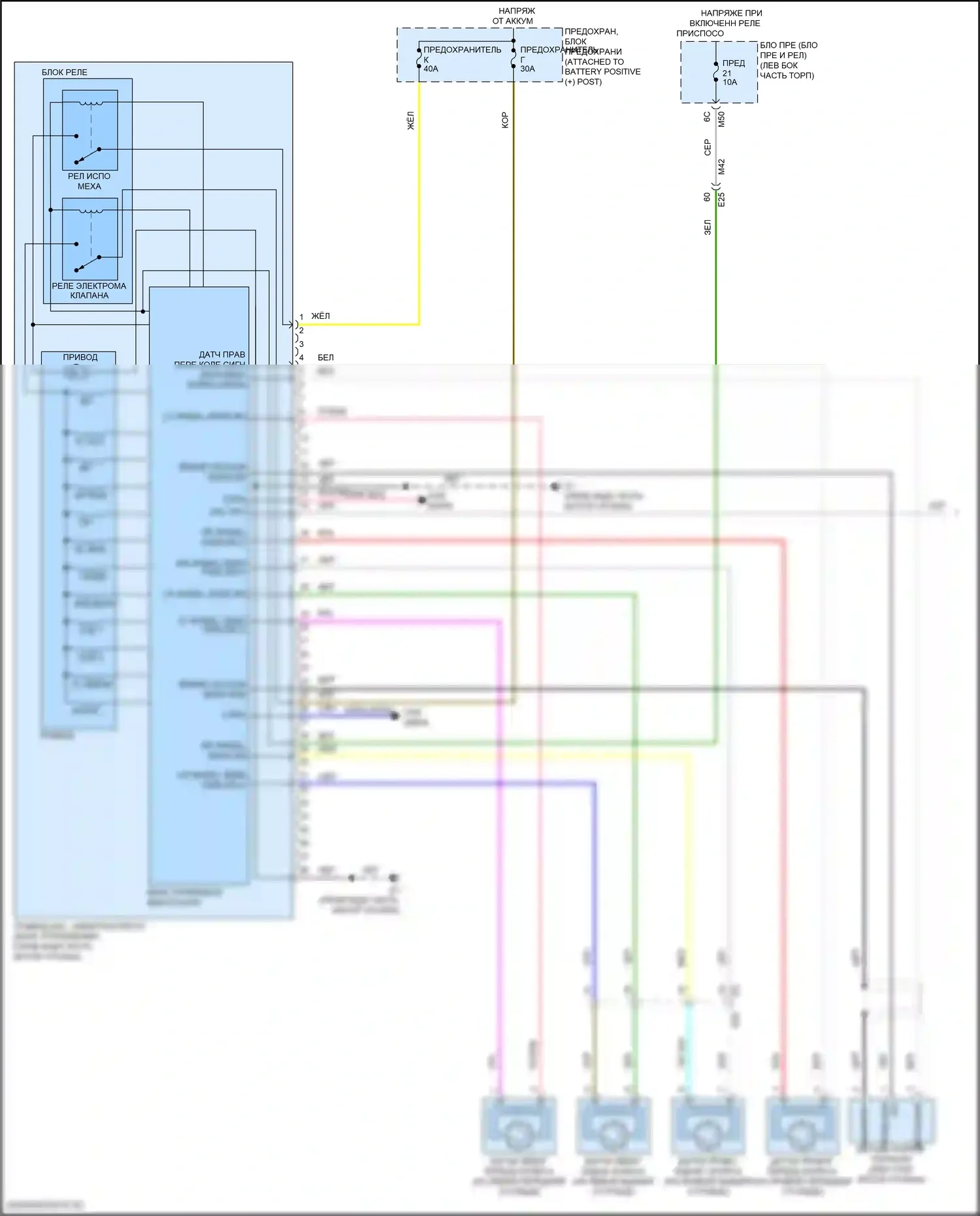 Rogue Sport Nissan I рестайлинг (2019-2024): Антиблокировочная система abs электросхема (1 из 2) 