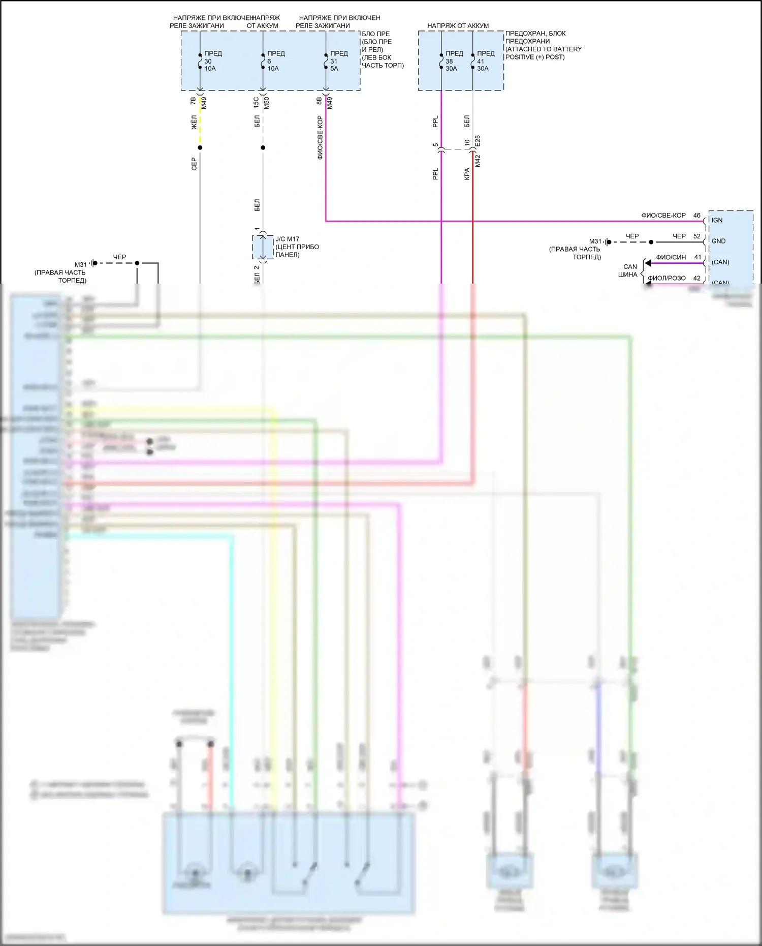 Rogue Sport Nissan I рестайлинг (2019-2024): Электрический ручник электросхема 